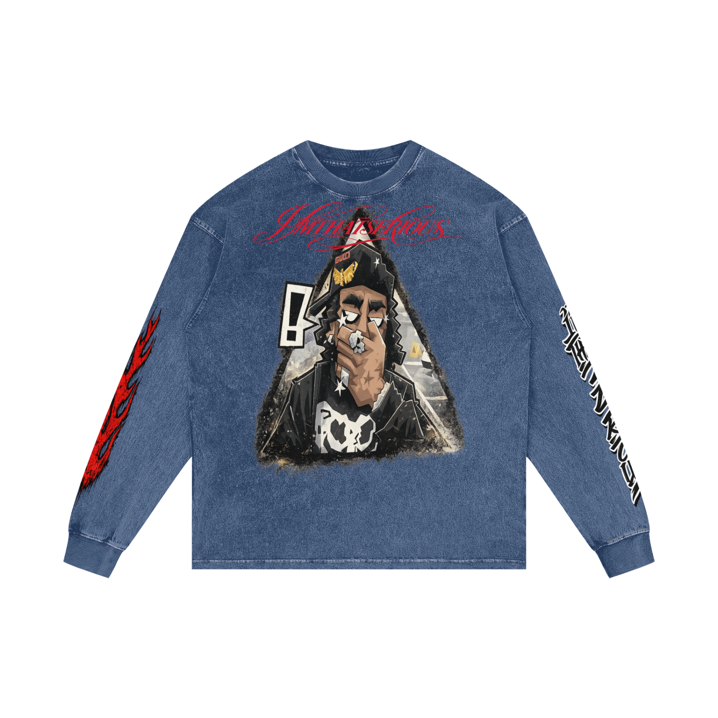 Acid Wash Oversize Long Sleeve,Sayless,Sayless Men,Sayless Men Long Sleeve T-Shir,Men,Men Long Sleeve T-Shirt,IMTHATSERIOUS