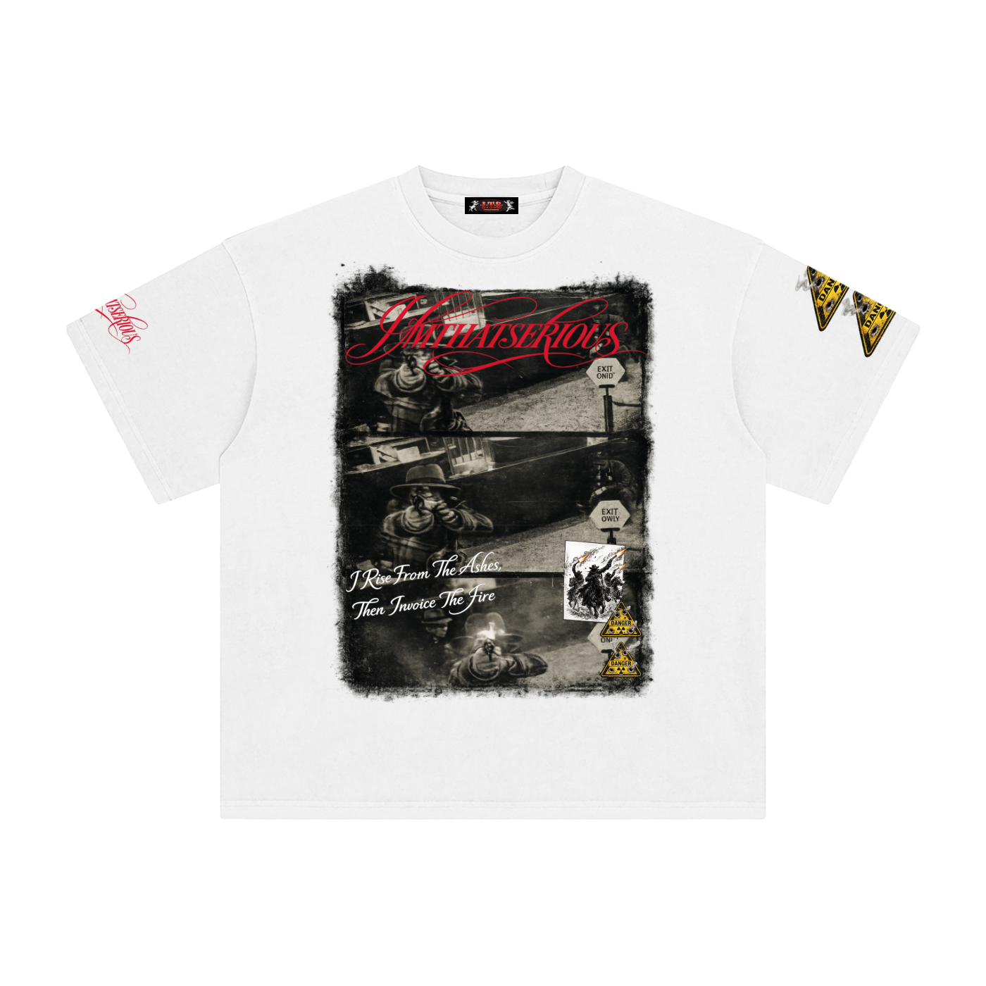 Stay Dangerous,Stay Dangerous Men,Stay Dangerous Men T-Shirt,IMTHATSERIOUS,Men,Men T-Shirt,Enzyme Washed T-Shirt