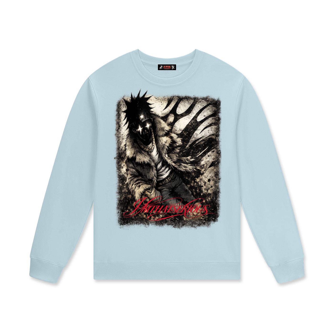 Streetwear Cotton Pullover,IMTHATSERIOUS,Men,Men Long Sleeve,Darkness,Darkness Men,Darkness Men Long Sleeve