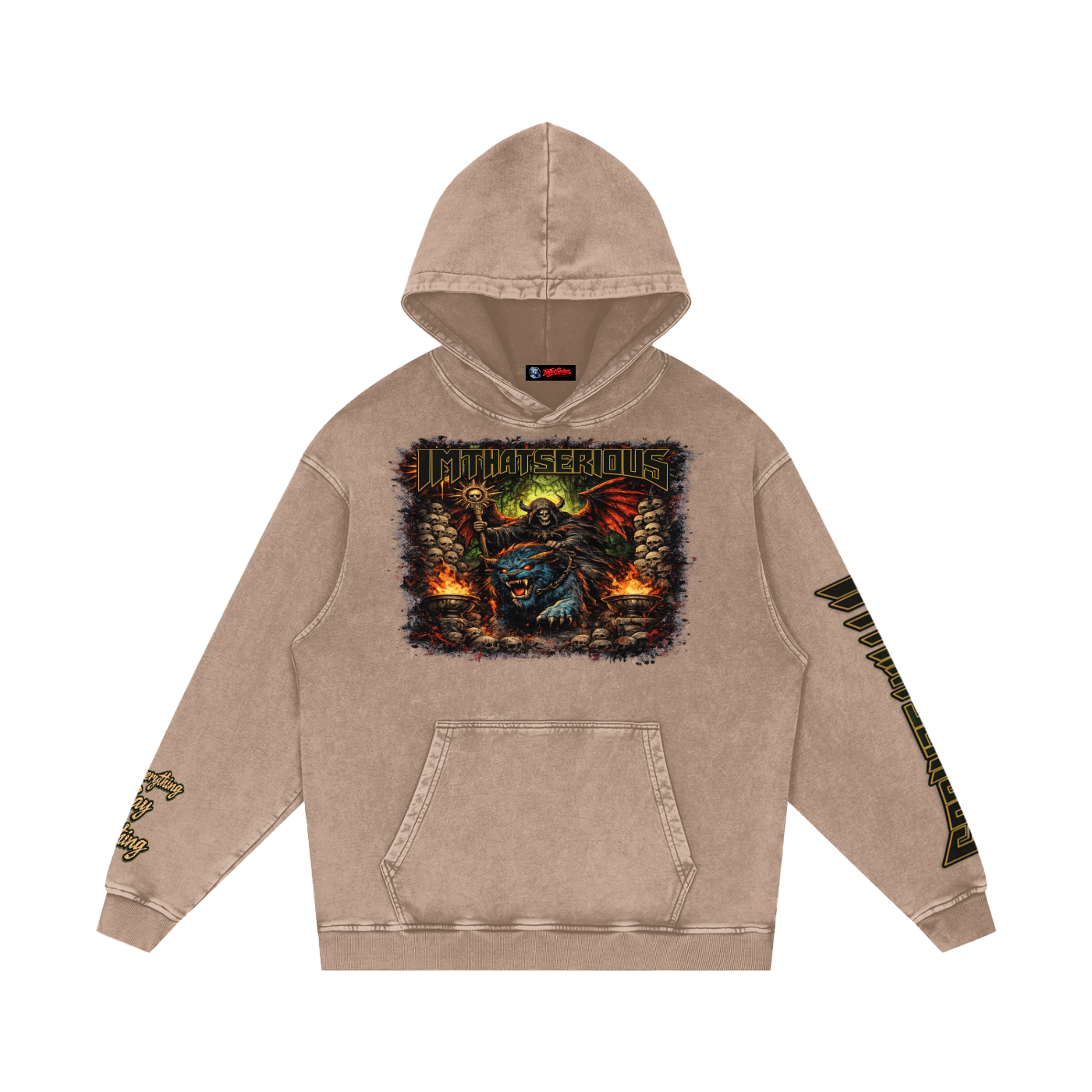 IMTHATSERIOUS,Say Nothing,Say Nothing Men,Say Nothing Men Hoodie,Say Nothing Tracksuit,Say Nothing Men Tracksuit,Snow Washed Loose Cotton Hoodi,Men,Men Tracksuit,Men Snow Washed Cotton Hoodie