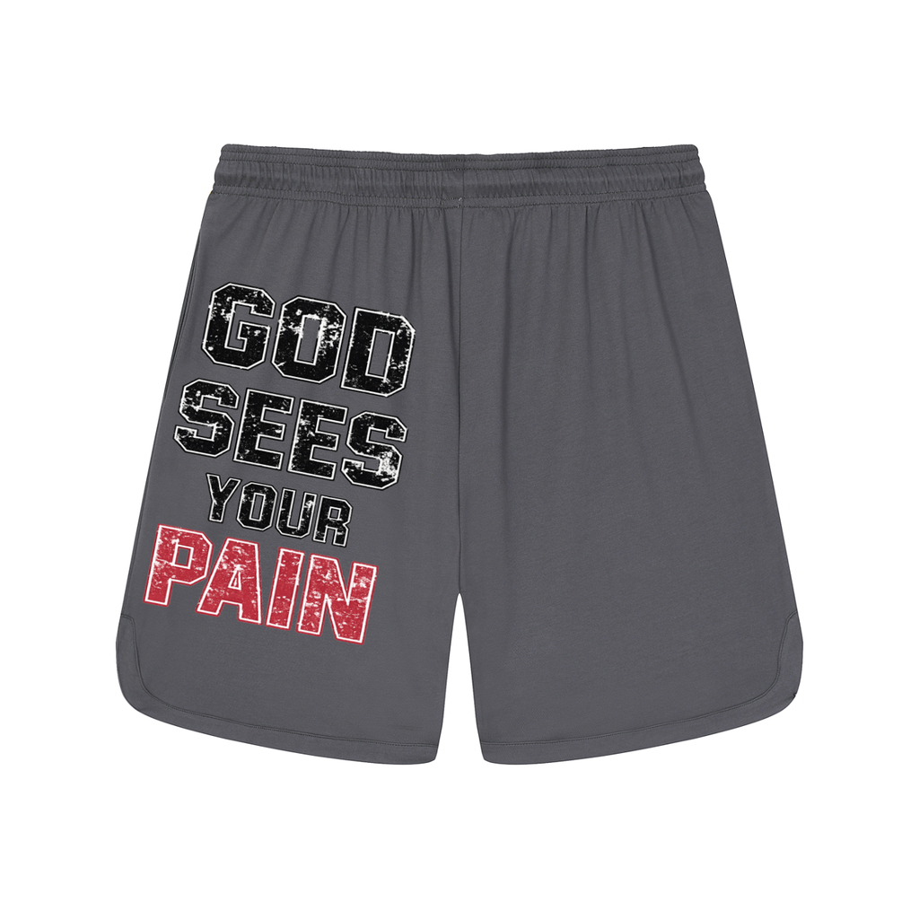 Mesh-Lined Performance Shorts,God Sees Your Pain,God Sees Your Pain Shorts,Shorts,IMTHATSERIOUS,I.T.S,Men,Men Shorts