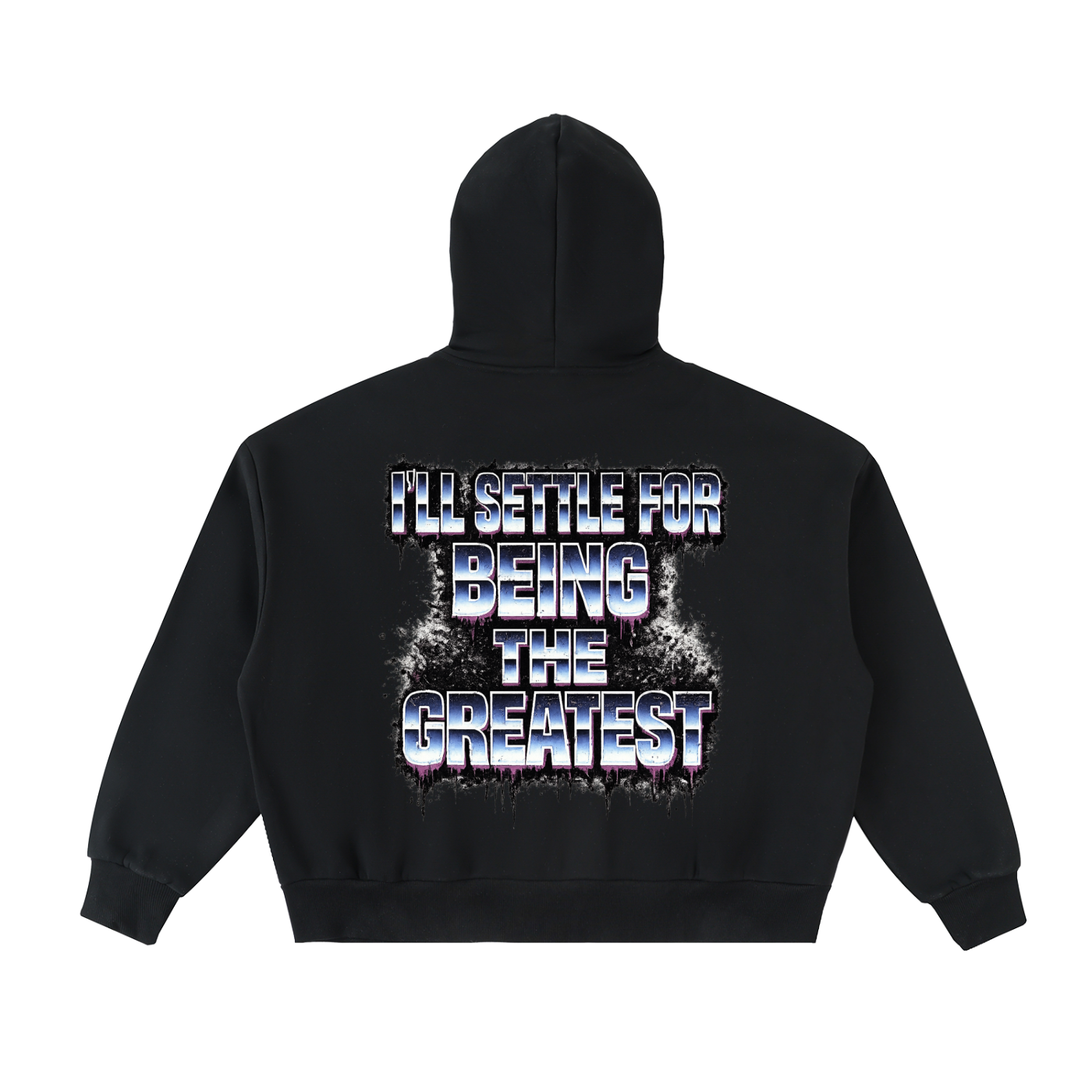 Fleeced Full-Zip Boxy Hoodie,Men,greatest,Greatest Men,Greatest Men Hoodie,Greatest Men Boxy Hoodie,IMTHATSERIOUS