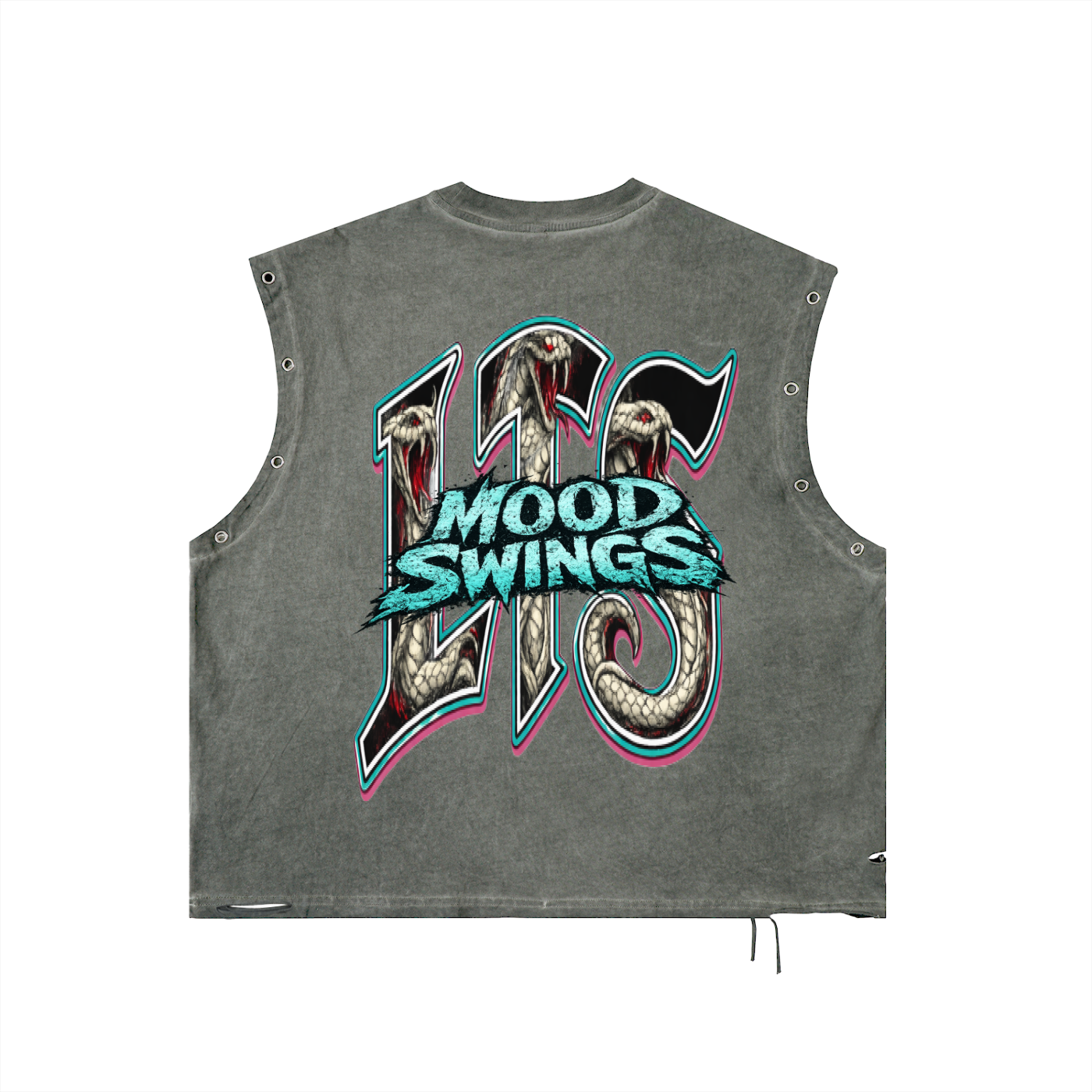 Distressed Grommet Eyelet Tank,Flames,Flames Men,Flames Men Tank Top,Men,Men Tank Top,IMTHATSERIOUS