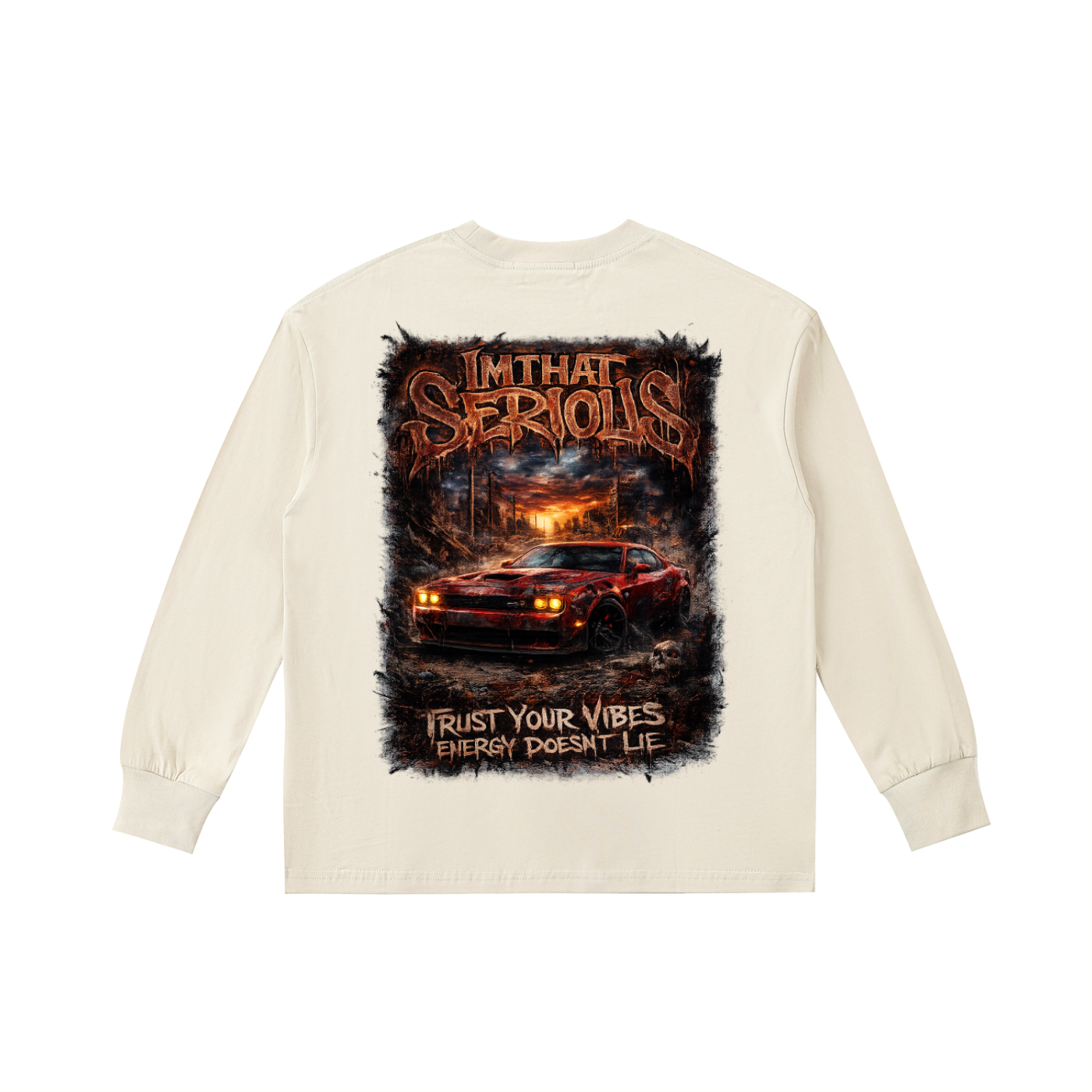 IMTHATSERIOUS,Kids,Kids' Cotton Long-Sleeve Tee,Kids Long Sleeve Tee,Kids Sleeve Tee,Trust Vibes,Trust Vibes Kids,Trust Vibes Kids Sleeve Tee