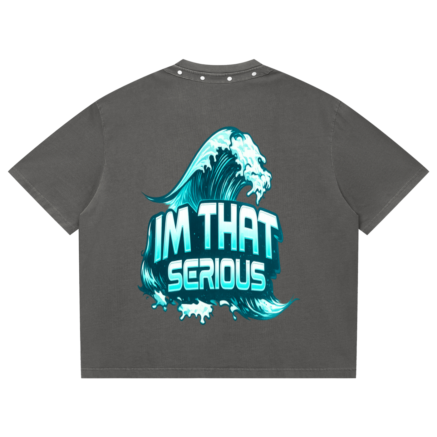 Washed Boxy Studded T-Shirt,IMTHATSERIOUS,Men,Men T-Shirt