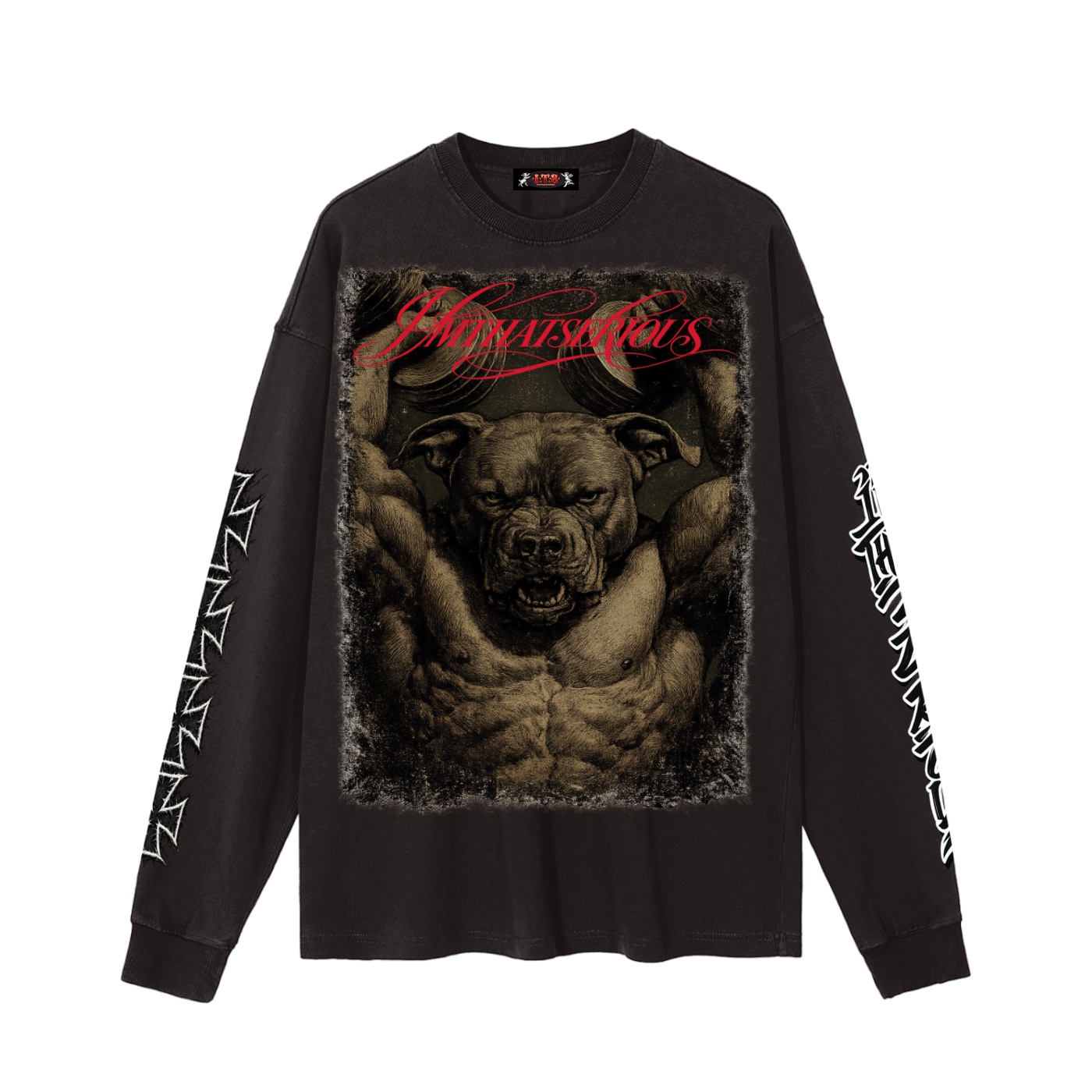 Vintage Washed Long Sleeve T-S,Dawg,Dawg Men,Dawg Men Long Sleeve T-Shirt,Men T-Shirt,Men,IMTHATSERIOUS