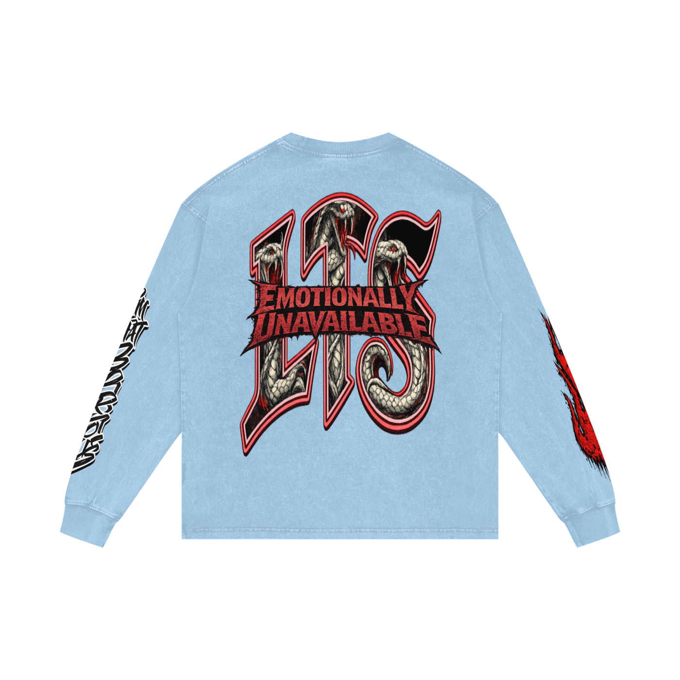 Acid Wash Oversize Long Sleeve,Sayless,Sayless Men,Sayless Men Long Sleeve T-Shir,Men,Men Long Sleeve T-Shirt,IMTHATSERIOUS