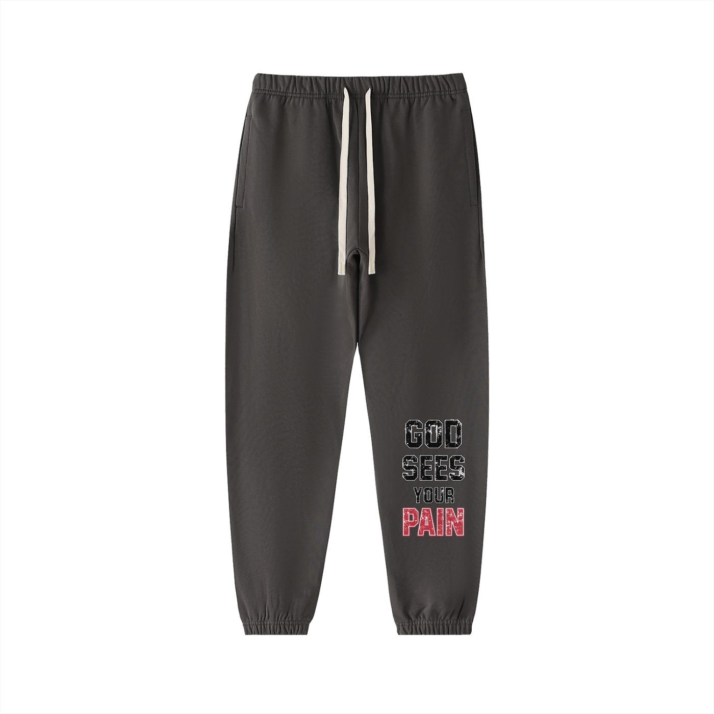 Heavyweight Cotton Sweatpants,I.T.S,IMTHATSERIOUS,God Sees Your Pain,God Sees Your Pain Tracksuit,God Sees Your Pain Sweatpants,Cotton Sweatpants,Tracksuit,Sweatpants,Men