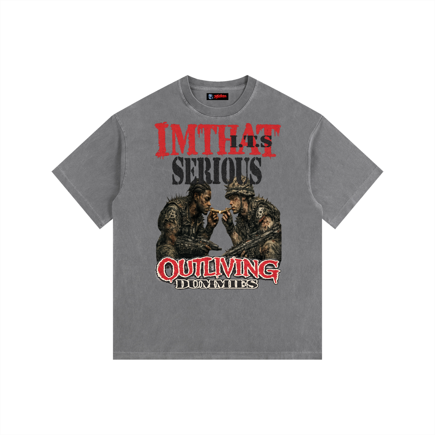 War Gas Mud,War Gas Mud Men,War Gas Mud T-Shirt,War Gas Mud Men T-Shirt,IMTHATSERIOUS,Men,Vintage Washed Oversized Cotto,Men Vintage Washed T-Shirt,Men Cotton T-Shirt,Men Oversized T-Shirt