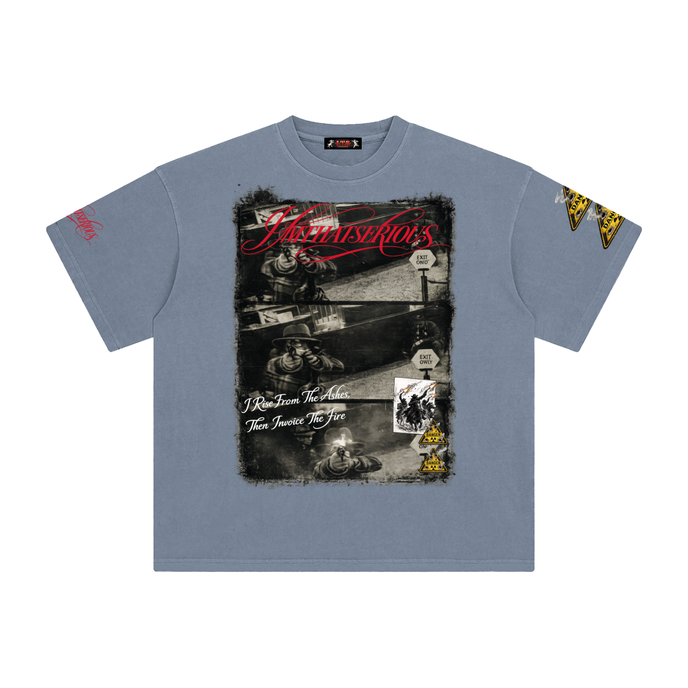 Stay Dangerous,Stay Dangerous Men,Stay Dangerous Men T-Shirt,IMTHATSERIOUS,Men,Men T-Shirt,Enzyme Washed T-Shirt