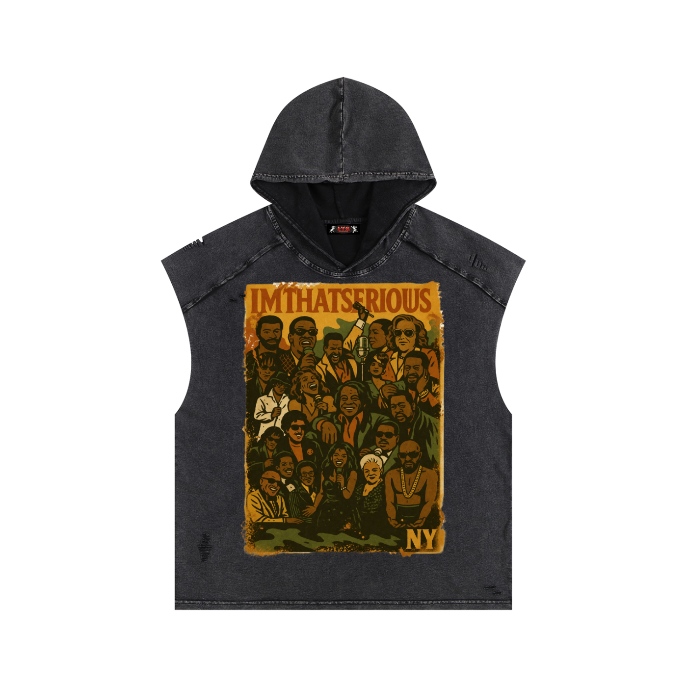 Snow Washed Boxy Hooded Tank T,Men,Men Tank Top Hoodie,Singers,Singers Men,Singers Men Tank Top Hoodie,IMTHATSERIOUS