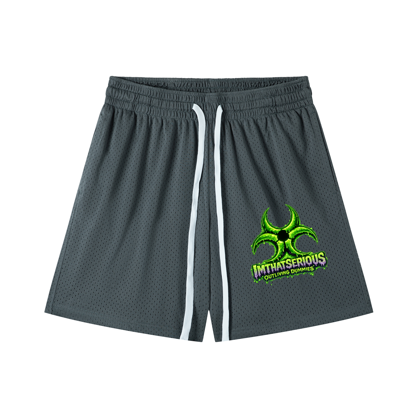 Mesh Drawstring Shorts,IMTHATSERIOUS,Men,Women,Shorts,Mesh Shorts,Drawstring Shorts