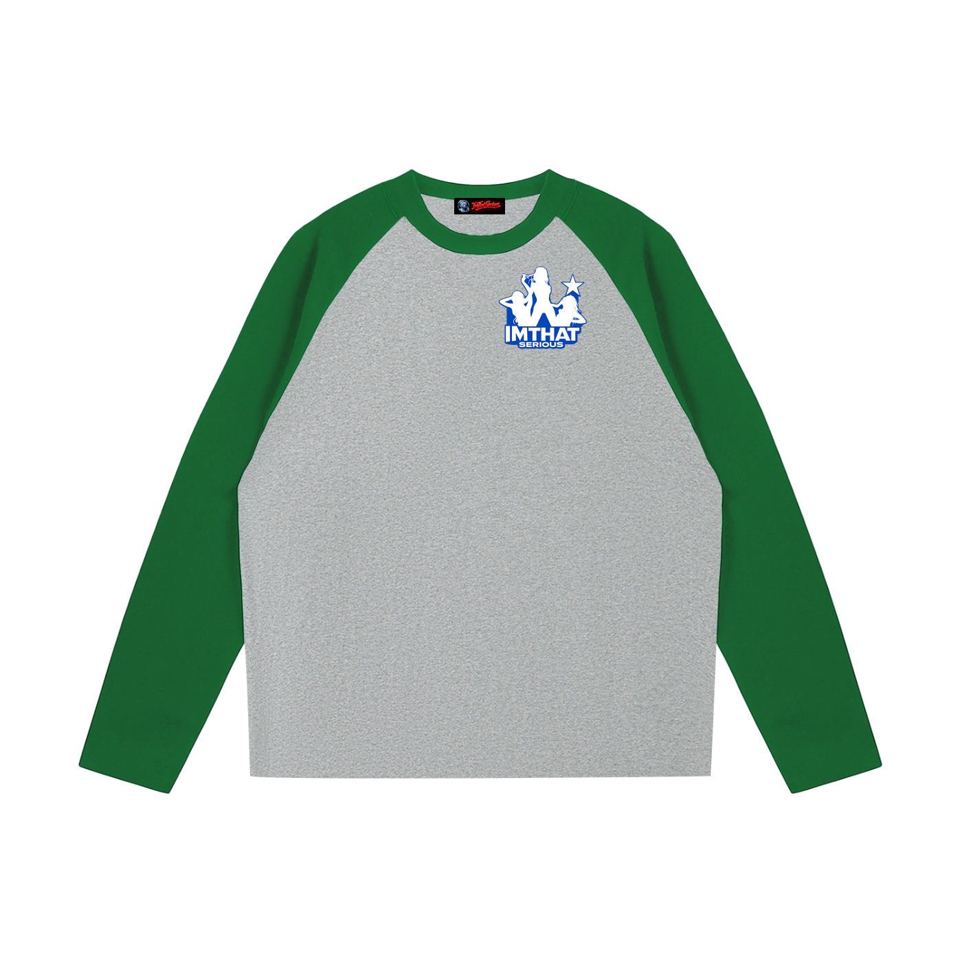 Color-Blocked Raglan Long-Slee,Men,Women,IMTHATSERIOUS,Long Sleeve T-Shirt,Color Blocked Long Sleeve,Raglan Long Sleeve T-Shirt