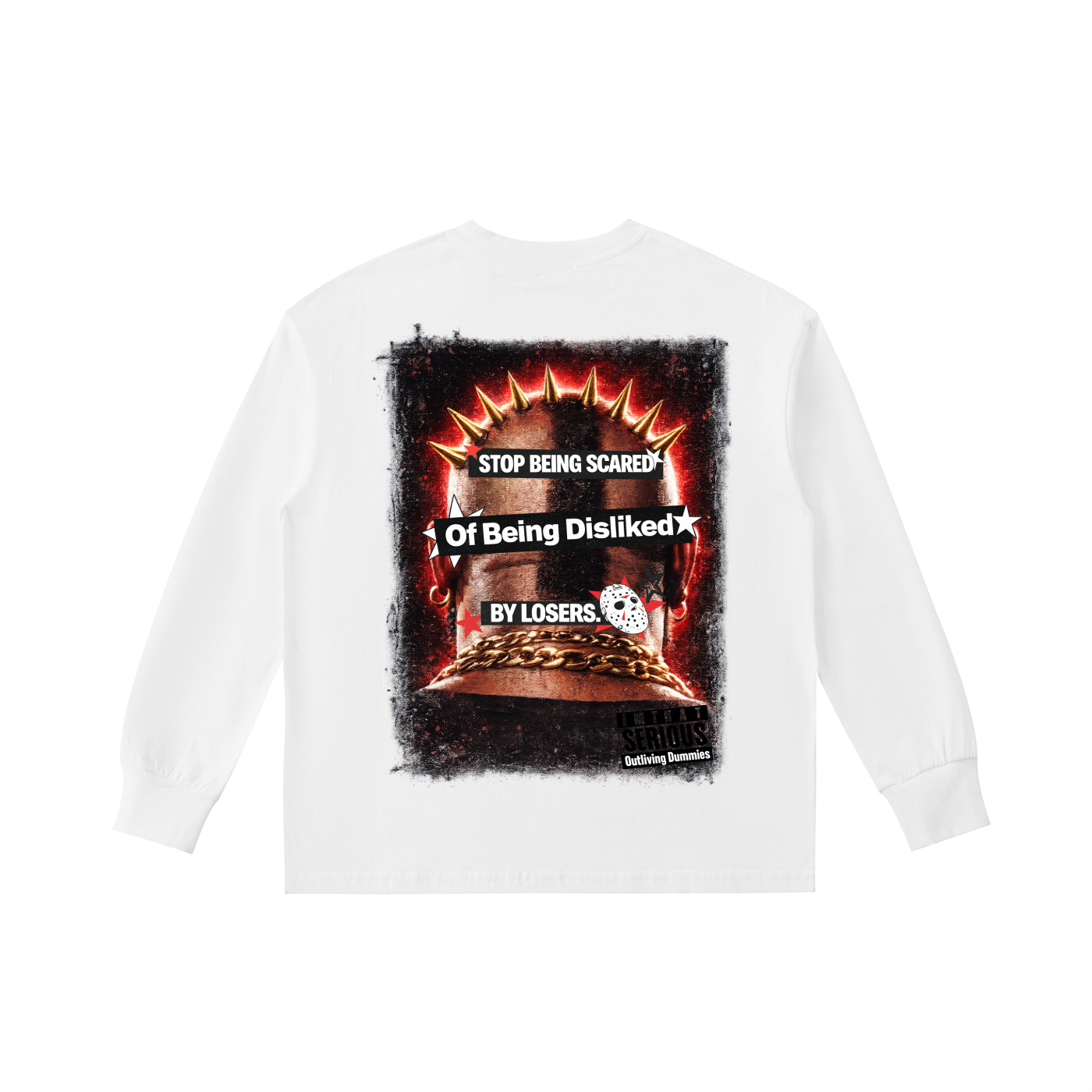 Stop Being Scared,Stop Being Scared Kids,Stop Being Scared Kids Tee,Kids,IMTHATSERIOUS,Kids Cotton Long-Sleeve Tee,Kids Long Sleeve Tee