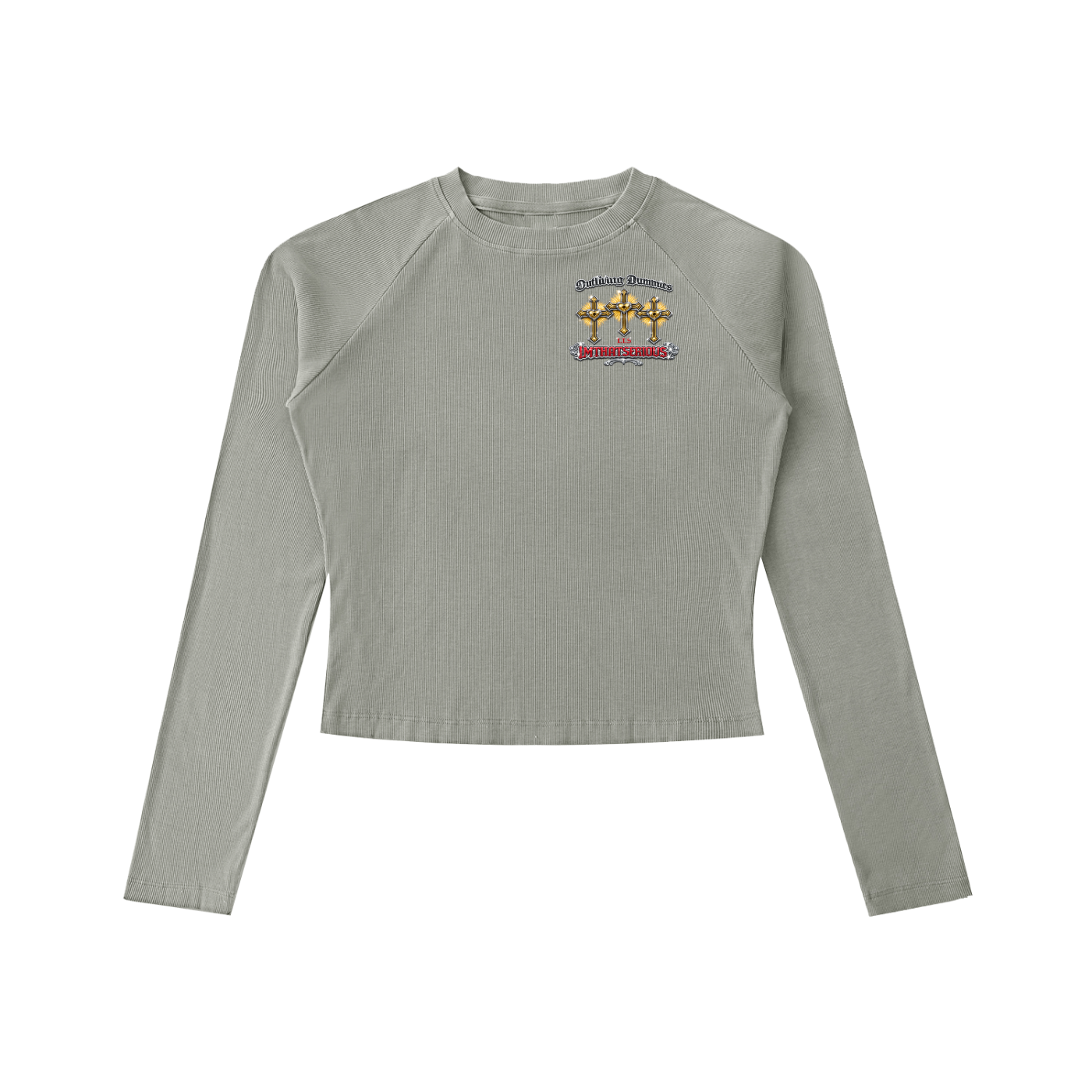 Dyed Washed Raglan Long Sleeve,Women Slim T-Shirt,IMTHATSERIOUS,Women,Women Dyed Washed T-Shirt,Women Long Sleeve T-Shirt