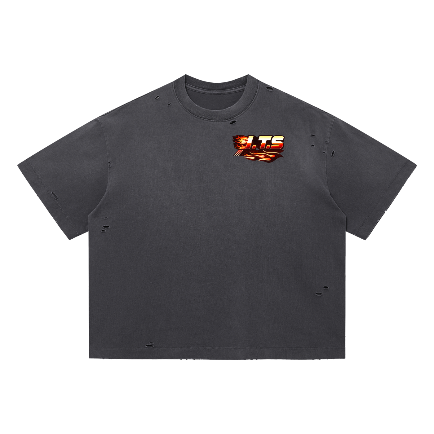 Vintage Washed Distressed Boxy,Men,Men T-Shirt,IMTHATSERIOUS