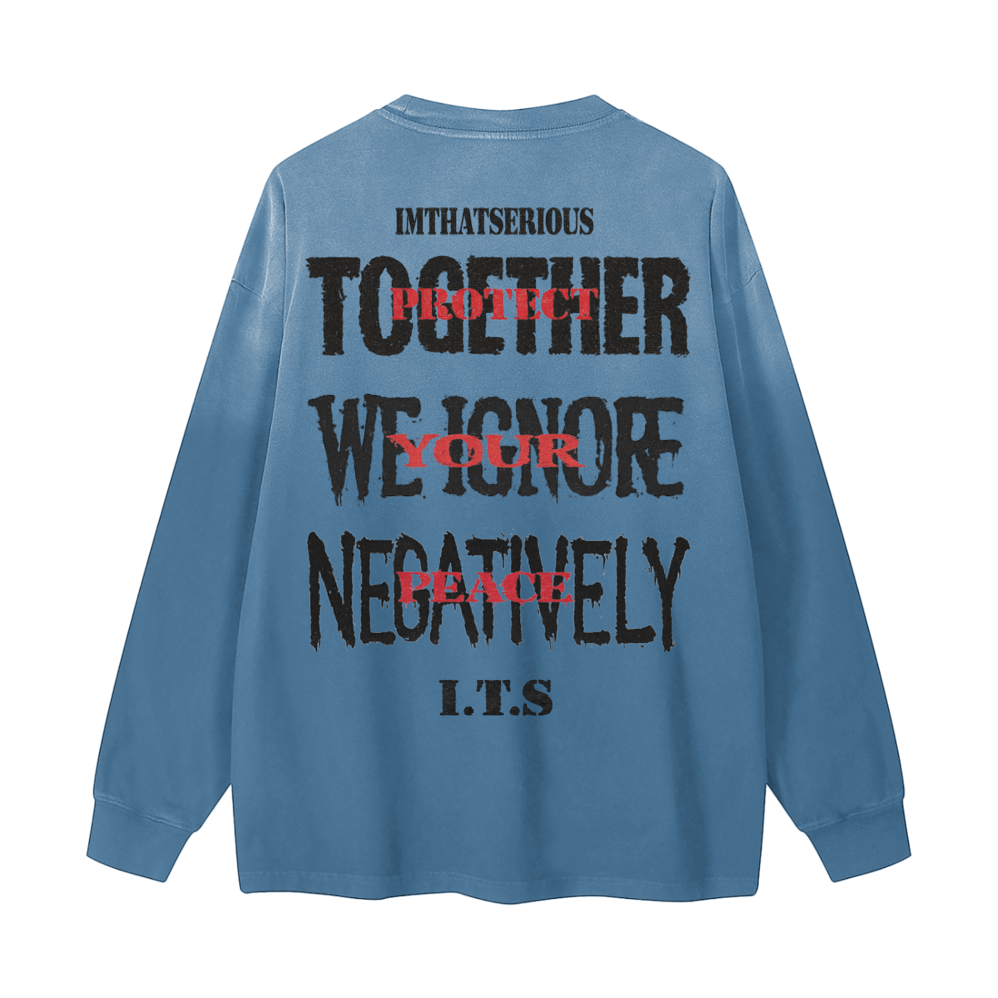 Protect Your Peace,Protect Your Peace Men,Gradient Washed Long Sleeve T-,IMTHATSERIOUS,Men,Men Long Sleeve T-Shirt,Men Gradient Long Sleeve Tee,Men Washed Long Sleeve T-Shirt