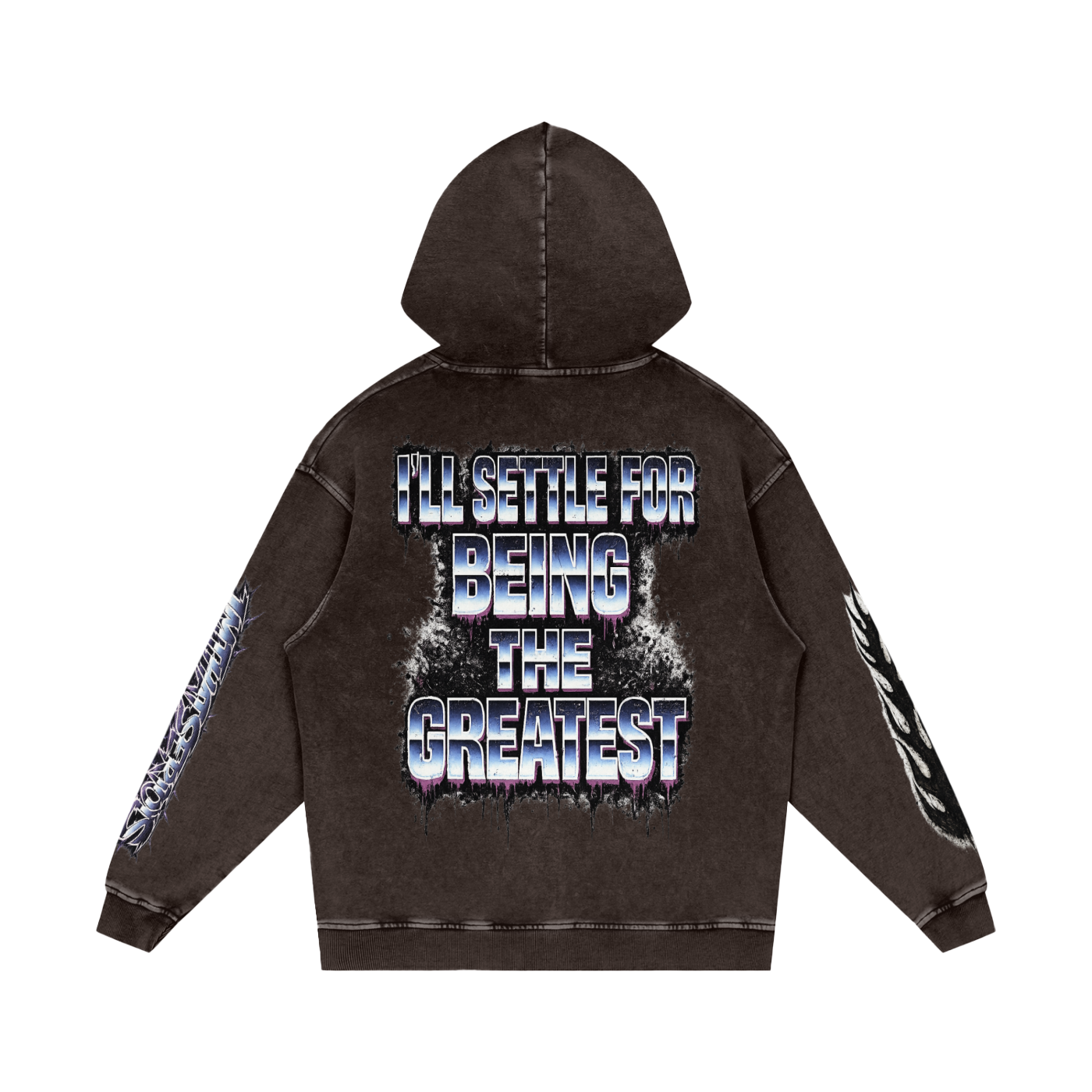 The Greatest,The Greatest Men,The Greatest Men Hoodie,Snow Washed Loose Cotton Hoodi,IMTHATSERIOUS,Men,Men Hoodie,Men Snow Washed Hoodie,Men Cotton Hoodie,Men Snow Washed Cotton Hoodie