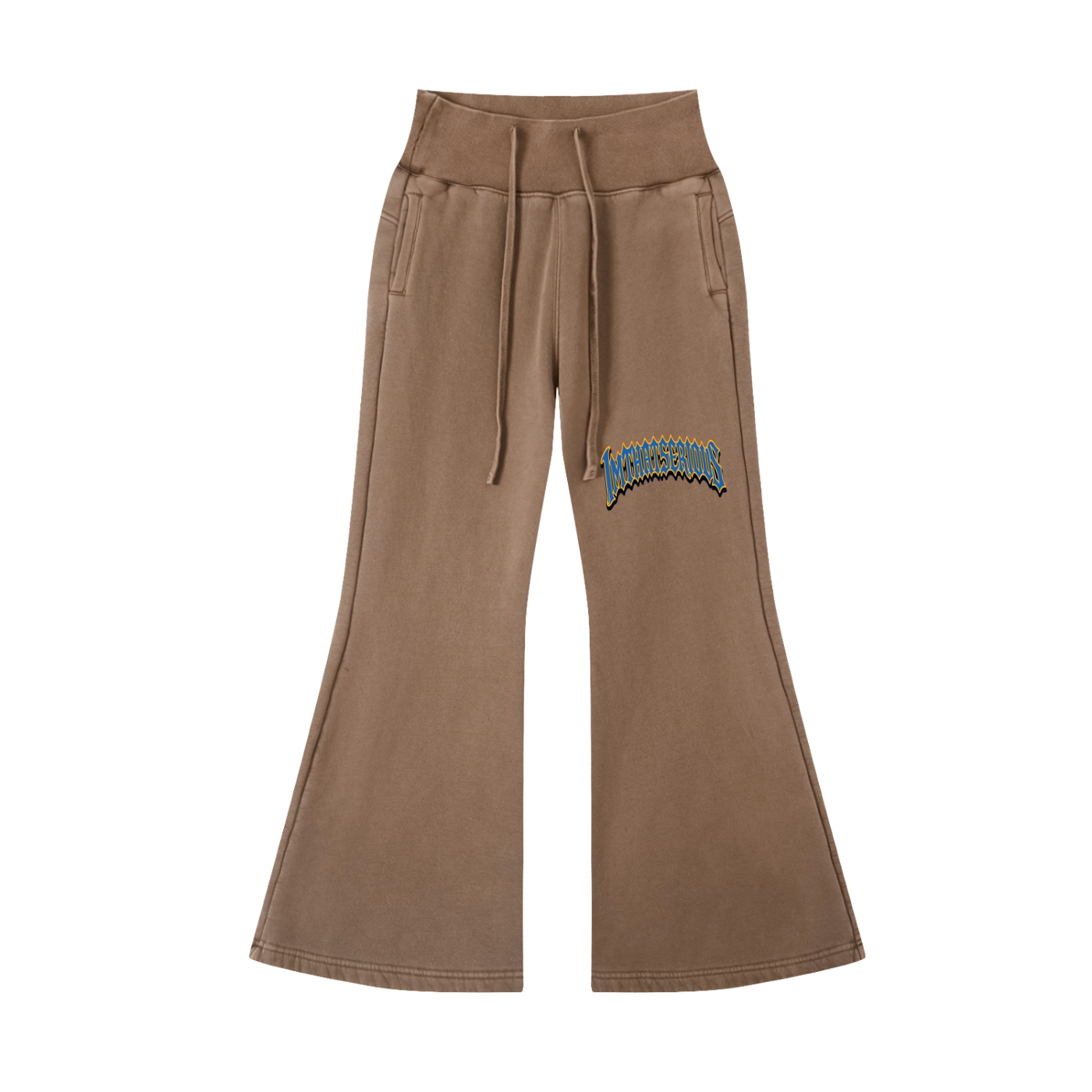 Vintage Washed Flared Fleece P,IMTHATSERIOUS,Women,Cowboy Vamps,Women Cowboy Vamps Tracksuit,Women Cowboy Vamps Pants,Women Flared Fleece Pants,Women Tracksuit,Women Vintage Washed Pants,Women Fleece Pants