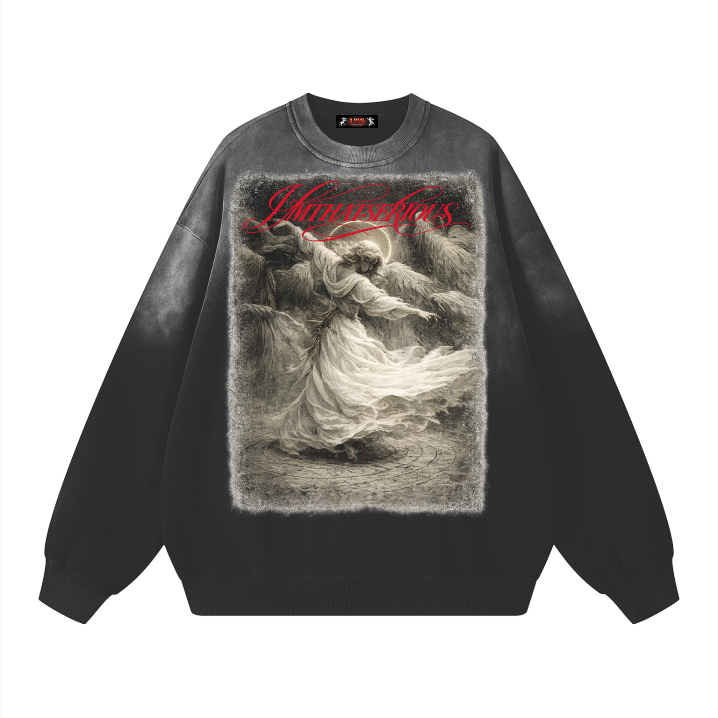 Sunfade Cotton Sweatshirt,Men,Men Sweatshirt,IMTHATSERIOUS,Angel Dance,Angel Dance Men,Angel Dance Men Sweatshirt