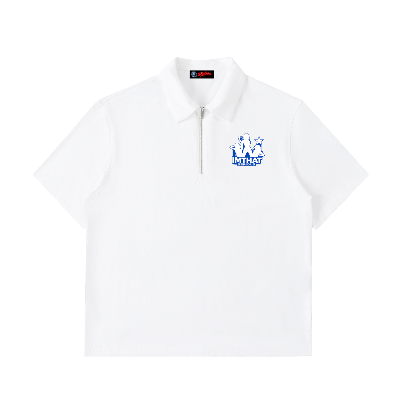 Half-Zip Cotton Polo Shirt,IMTHATSERIOUS,Polo Shirt,Cotton Polo Shirt,Half Zip Polo Shirt,Men,Women,Shirt