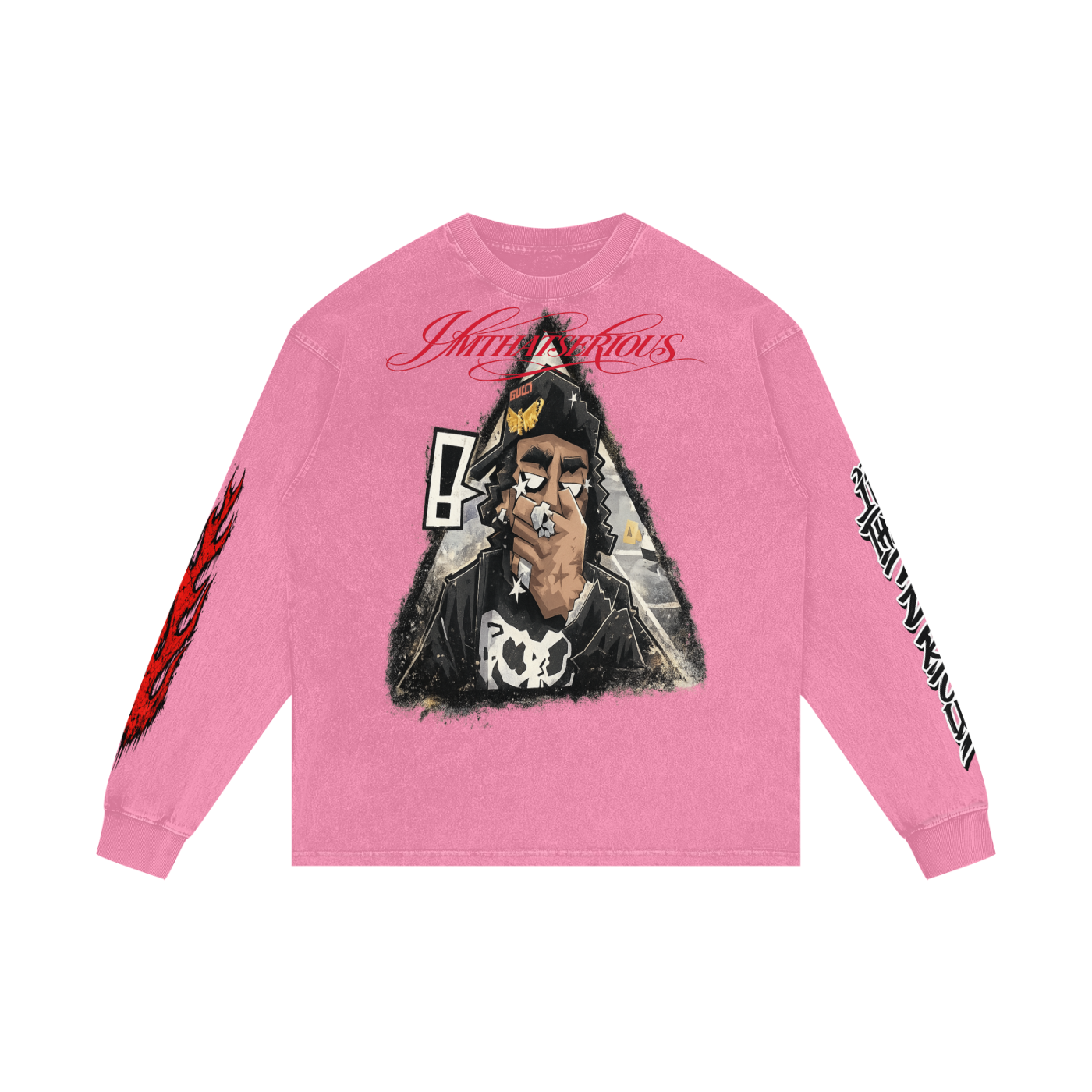 Acid Wash Oversize Long Sleeve,Sayless,Sayless Men,Sayless Men Long Sleeve T-Shir,Men,Men Long Sleeve T-Shirt,IMTHATSERIOUS