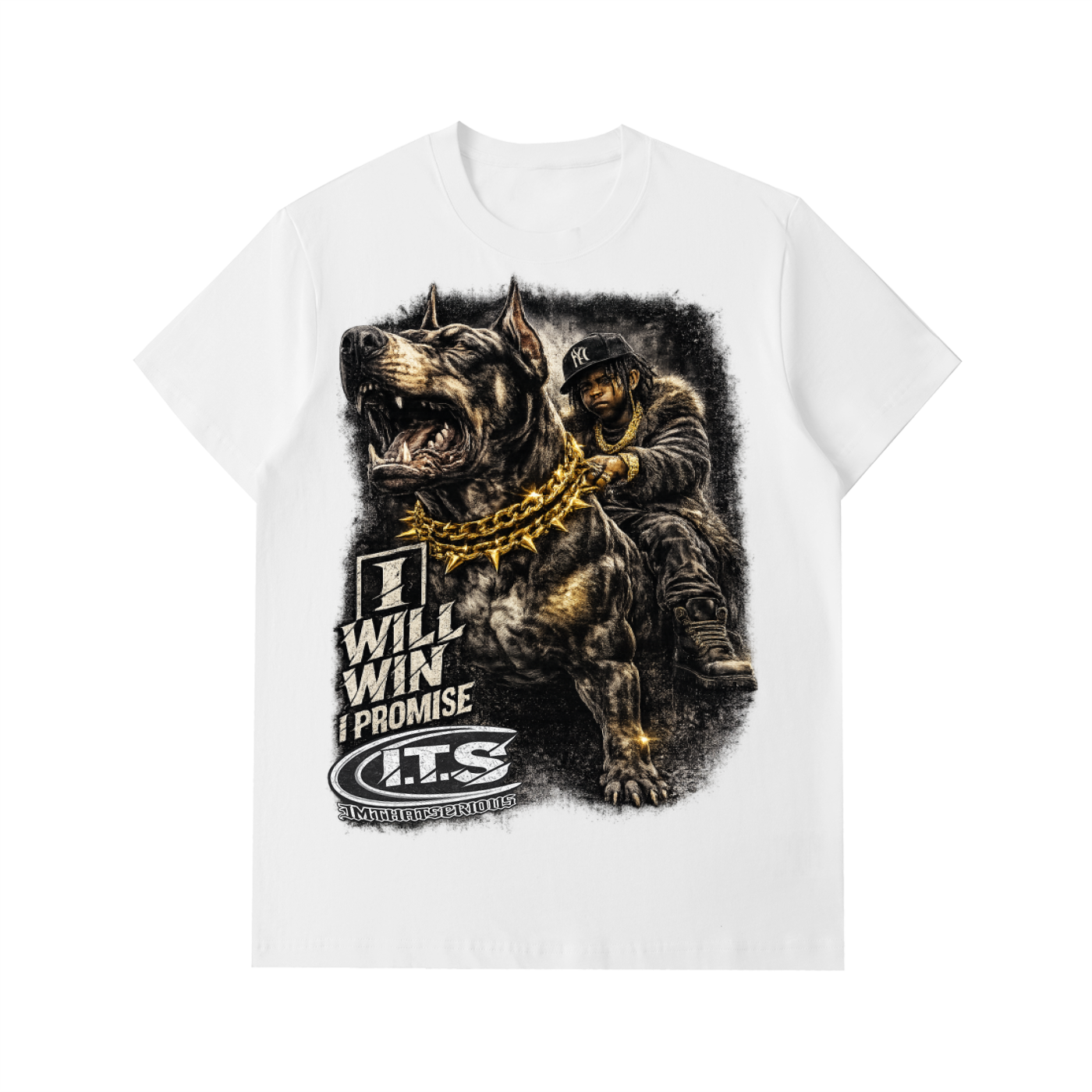 Heavyweight Cotton T-Shirt,I Will Win,I Will Win T-Shirt,Cotton,Cotton T-shirt,I Will Win Cotton T-shirt,T-shirt,Men,IMTHATSERIOUS,Men T-shirt