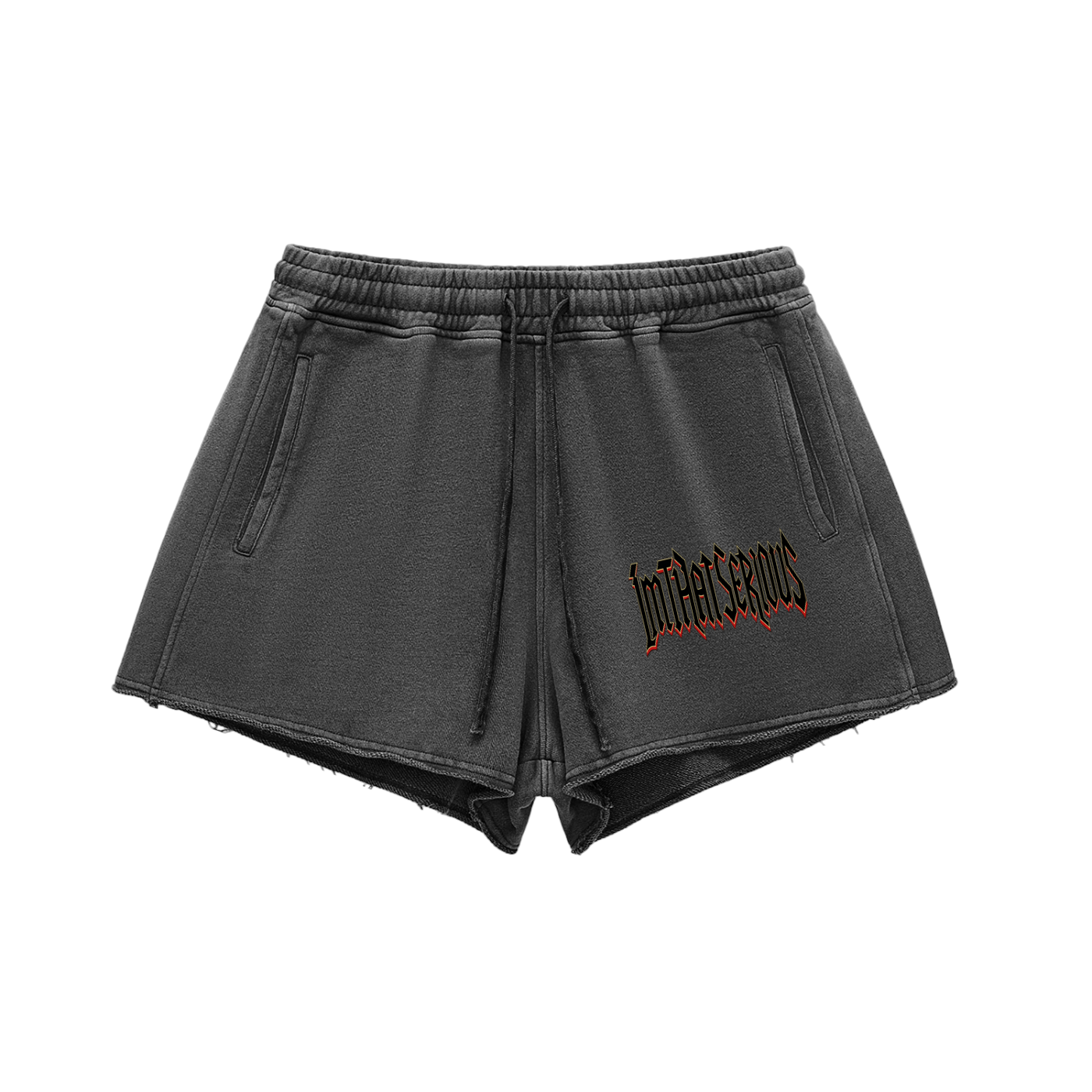 You Got A Dream,You Got A Dream Female,You Got A Dream Female Shorts,Female Drawstring Shorts,Female,Female Shorts,Female Snow Washed Shorts,Female Raw Edge Shorts