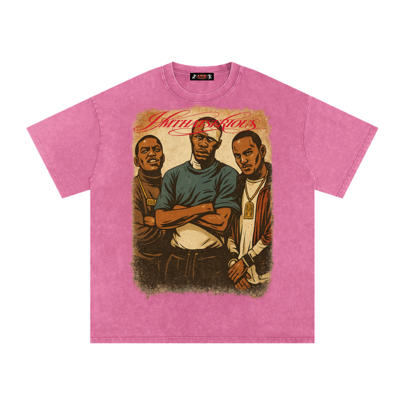 Snow Washed Oversized Cotton T,Paid In Full,Paid In Full Men,Paid In Full Men T-Shirt,IMTHATSERIOUS,Men,Men T-Shirt