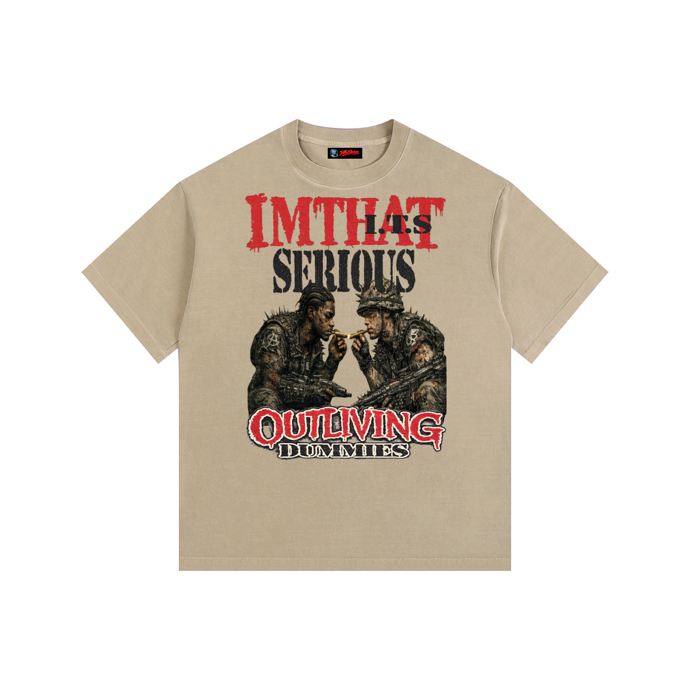 War Gas Mud,War Gas Mud Men,War Gas Mud T-Shirt,War Gas Mud Men T-Shirt,IMTHATSERIOUS,Men,Vintage Washed Oversized Cotto,Men Vintage Washed T-Shirt,Men Cotton T-Shirt,Men Oversized T-Shirt