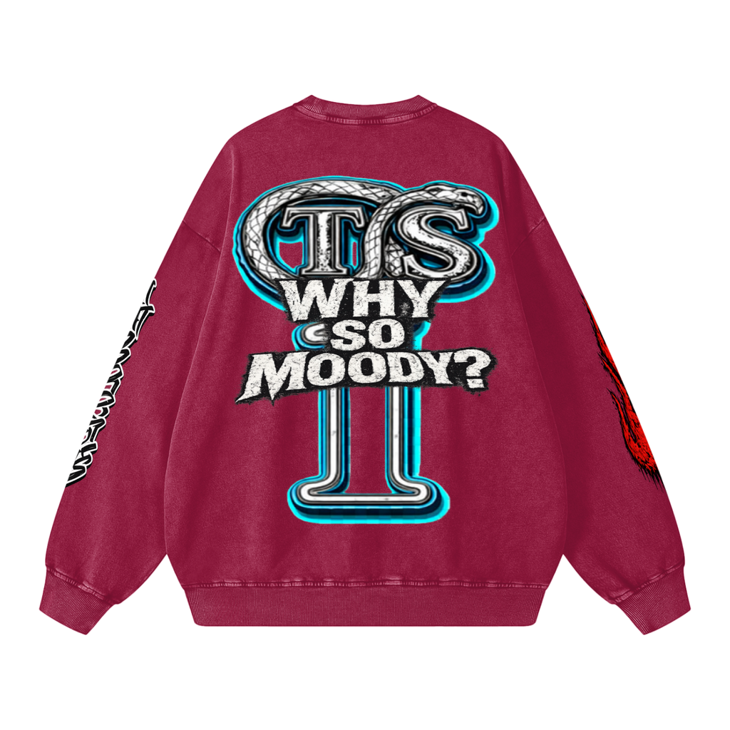 Snow Washed Oversized Sweatshi,Sinners,Sinners Men,Sinners Men Sweatshirt,Men,Men Sweatshirt,IMTHATSERIOUS