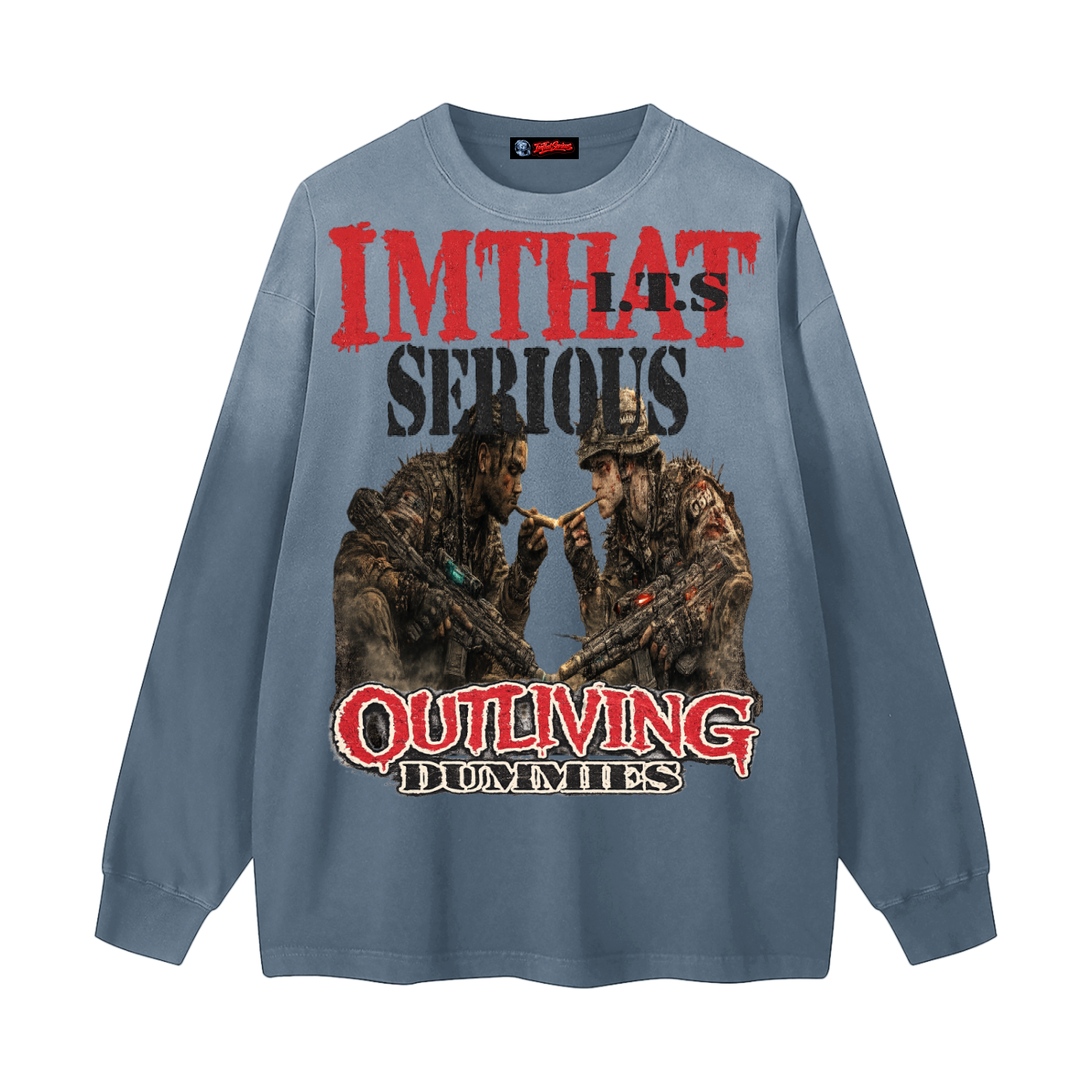 Protect Your Peace,Protect Your Peace Men,Gradient Washed Long Sleeve T-,IMTHATSERIOUS,Men,Men Long Sleeve T-Shirt,Men Gradient Long Sleeve Tee,Men Washed Long Sleeve T-Shirt