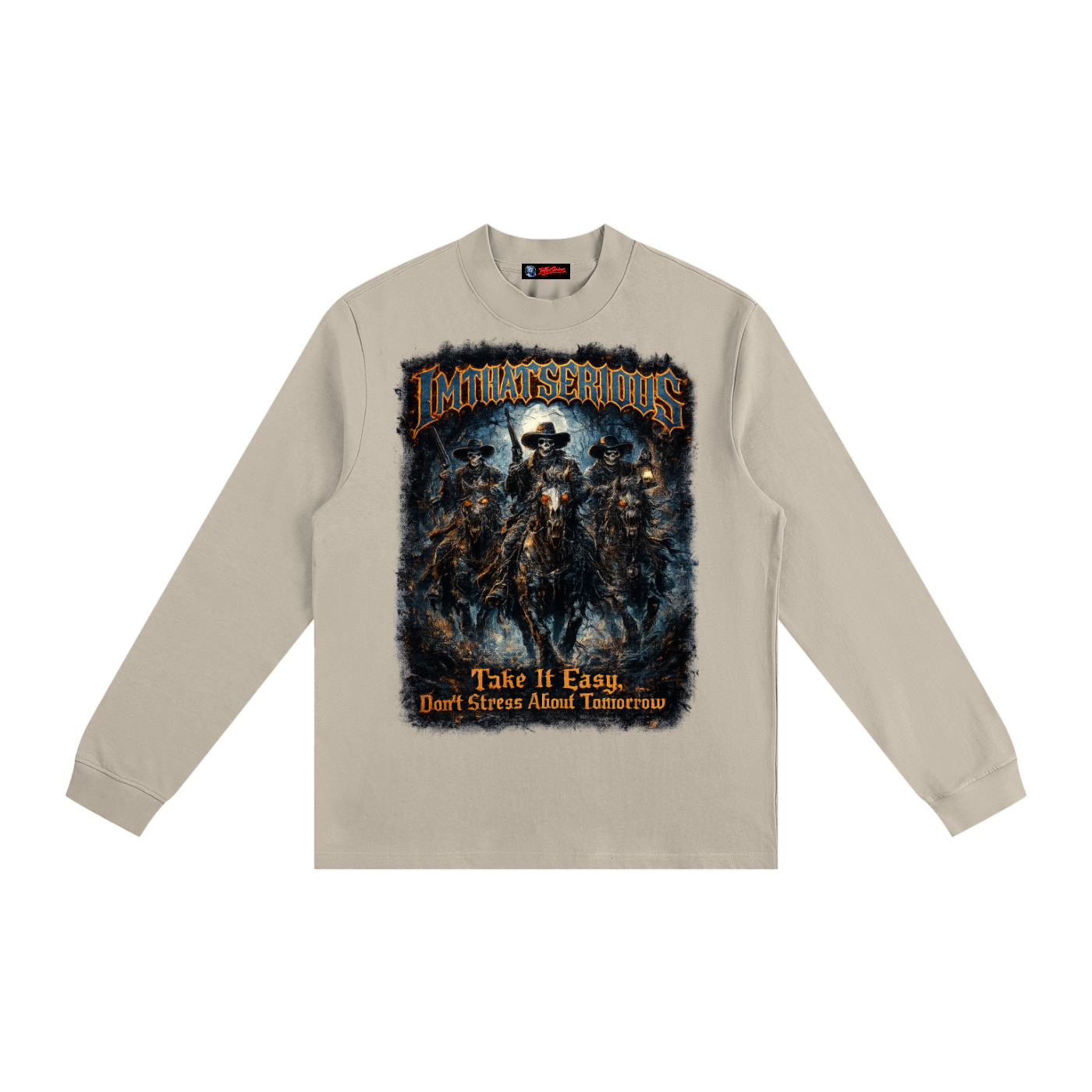 Non-Shrink Mock Neck Sweatshir,IMTHATSERIOUS,Men,Cowboy Vamps,Cowboy Vamps Sweatshirt,Cowboy Vamps Men Sweatshirt,Men Sweatshirt,Non Shrink Sweatshirt,Mock Neck Sweatshirt,Men Non Shrink Sweatshirt