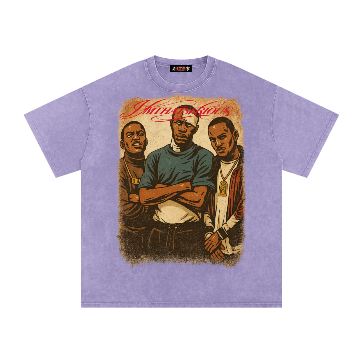 Snow Washed Oversized Cotton T,Paid In Full,Paid In Full Men,Paid In Full Men T-Shirt,IMTHATSERIOUS,Men,Men T-Shirt