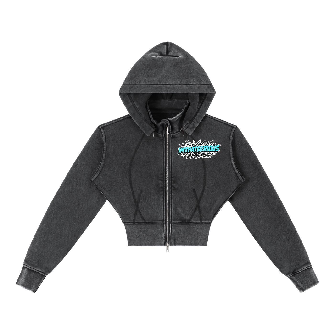 Vintage Washed Cropped Fleece ,Women,IMTHATSERIOUS,Women Tracksuit,It's Rare,It's Rare Women,It's Rare Women Tracksuit,It's Rare Women Hoodie,Women Vintage Washed Hoodie,Women Cropped Fleece Hoodie