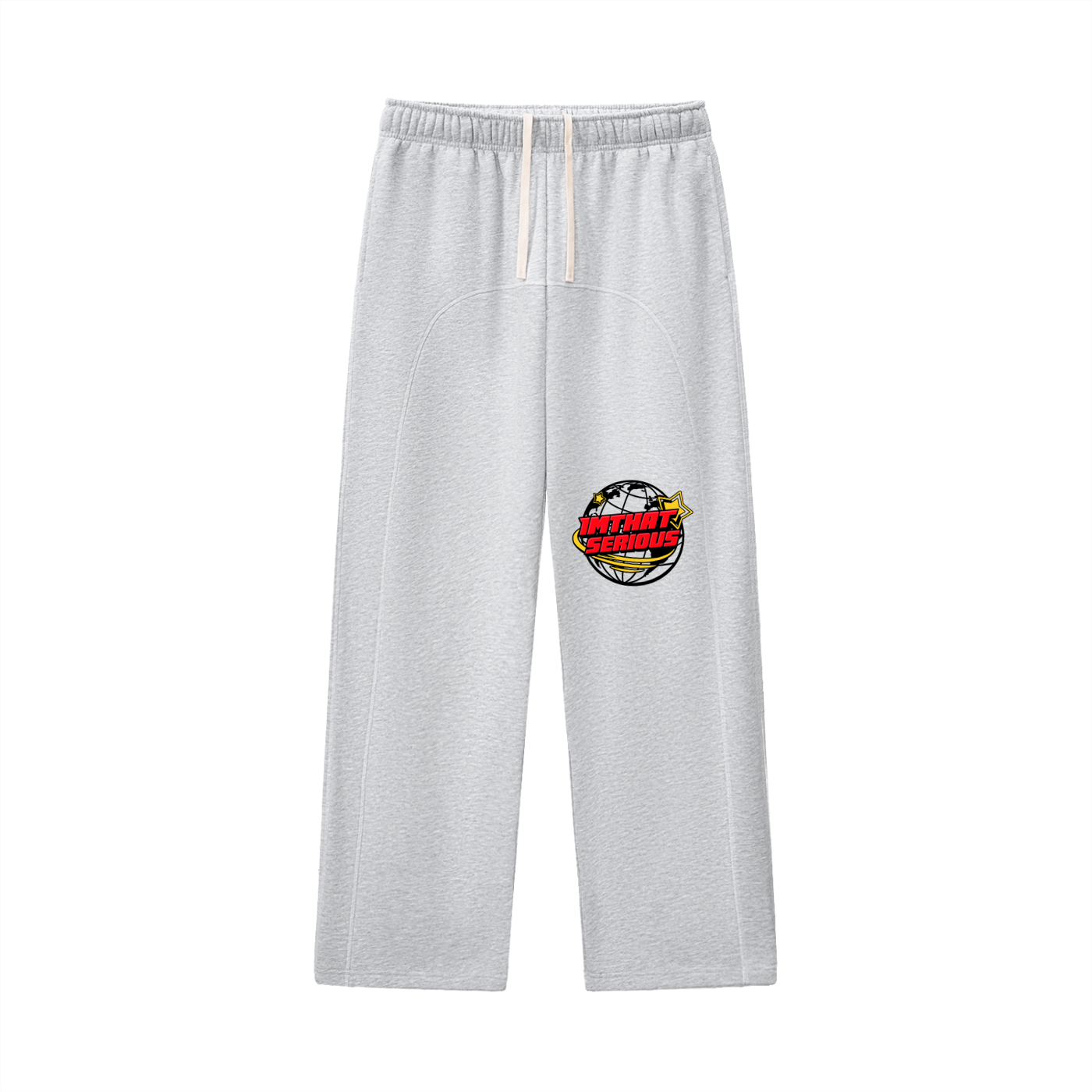 Contrast-Stitched Fleece Sweat,IMTHATSERIOUS,Men,Women,Sweatpants,Fleece Sweatpants,Contrast Stitched Sweatpants,Tracksuit