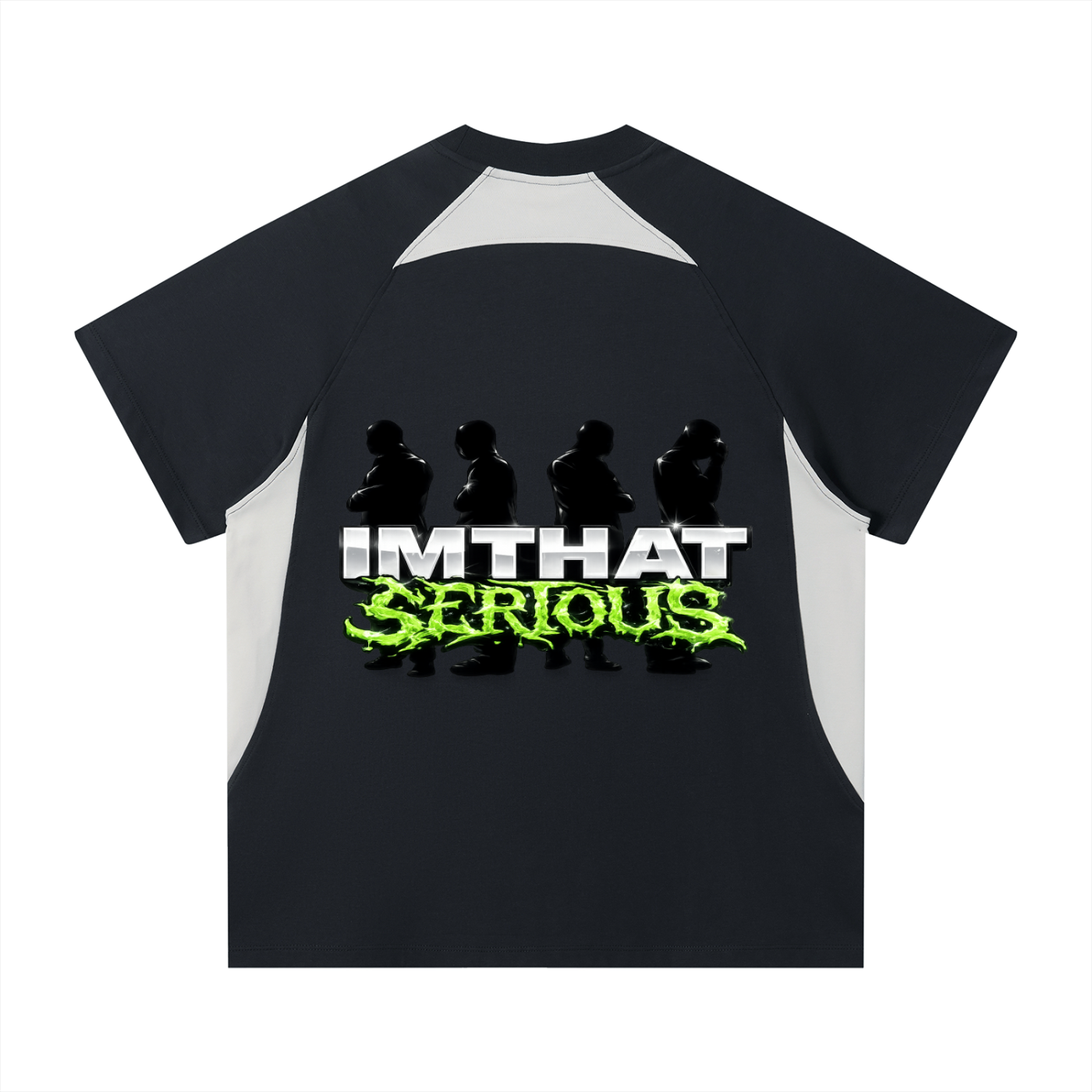 Men' Contrast Panel T-Shirt,IMTHATSERIOUS,Men,Men T-Shirt,Men Contrast T-Shirt,Contrast T-Shirt,Men Contrast Panel T-Shirt,Contrast Panel T-Shirt