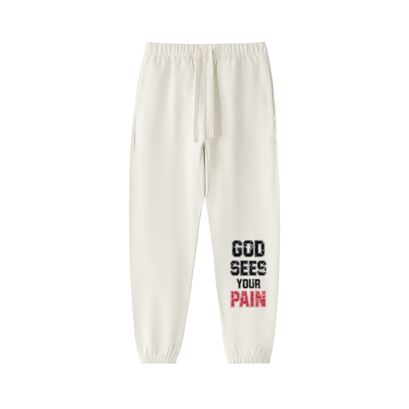 Heavyweight Cotton Sweatpants,I.T.S,IMTHATSERIOUS,God Sees Your Pain,God Sees Your Pain Tracksuit,God Sees Your Pain Sweatpants,Cotton Sweatpants,Tracksuit,Sweatpants,Men