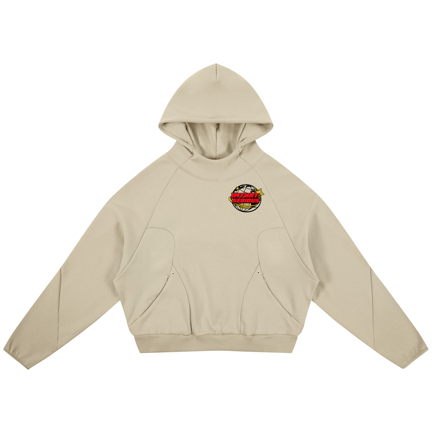 Curved Panel Raglan Hoodie,IMThatserious,women,men,hoodie,raglan hoodie