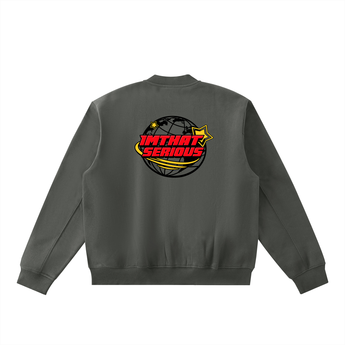 Zip-Up Fleeced Varsity Jacket,Jacket,Varsity Jacket,Women,Men,IMTHATSERIOUS