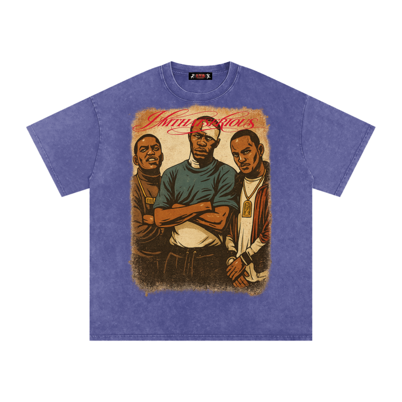 Snow Washed Oversized Cotton T,Paid In Full,Paid In Full Men,Paid In Full Men T-Shirt,IMTHATSERIOUS,Men,Men T-Shirt