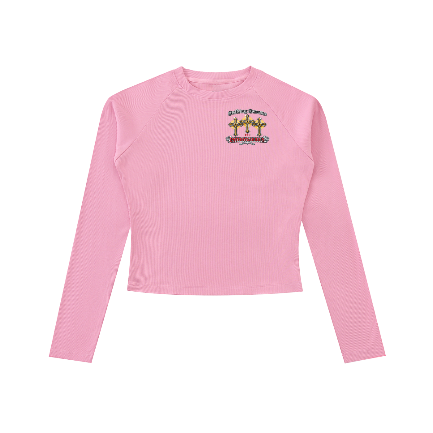 Dyed Washed Raglan Long Sleeve,Women Slim T-Shirt,IMTHATSERIOUS,Women,Women Dyed Washed T-Shirt,Women Long Sleeve T-Shirt