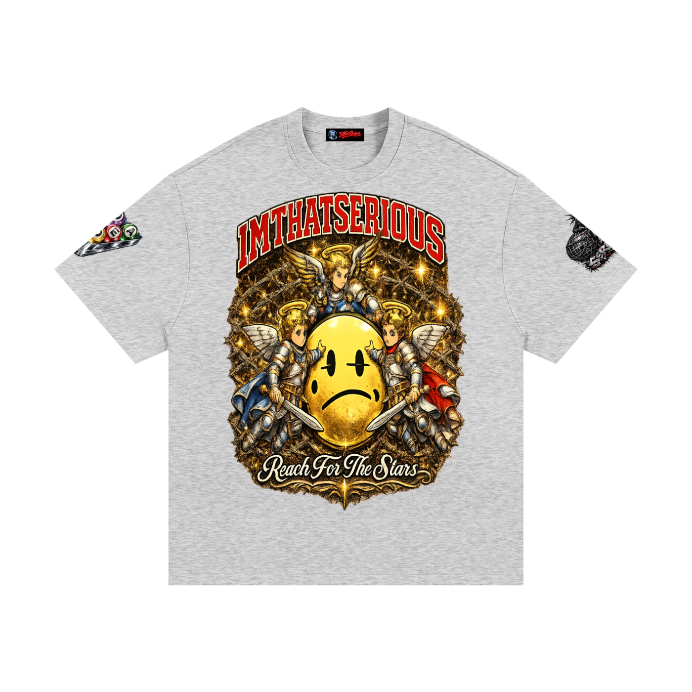  Heavyweight Cotton T-Shirt,I.T.S,IMTHATSERIOUS,Reach For The Stars,Reach For The Stars T-shirt,T-shirt,Men,Men T-shirt,Cotton T-shirt,Men Cotton T-shirt