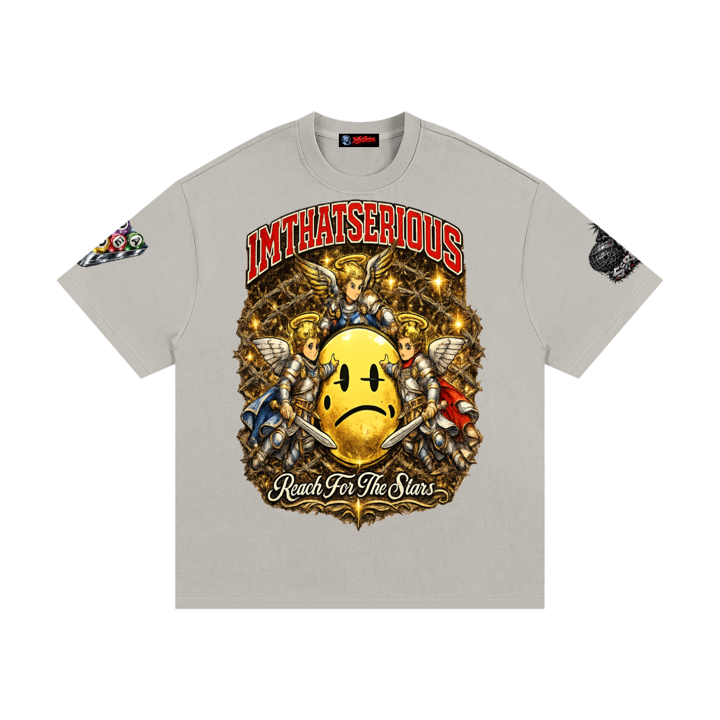  Heavyweight Cotton T-Shirt,I.T.S,IMTHATSERIOUS,Reach For The Stars,Reach For The Stars T-shirt,T-shirt,Men,Men T-shirt,Cotton T-shirt,Men Cotton T-shirt