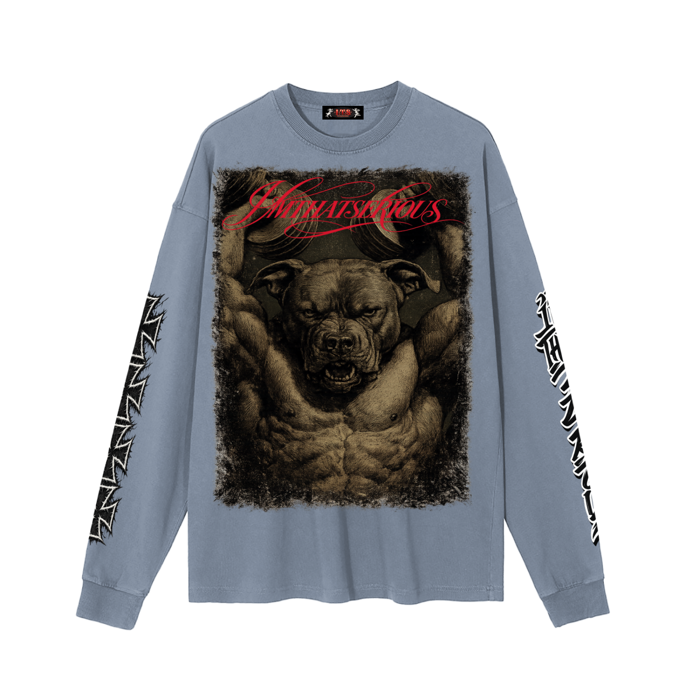 Vintage Washed Long Sleeve T-S,Dawg,Dawg Men,Dawg Men Long Sleeve T-Shirt,Men T-Shirt,Men,IMTHATSERIOUS