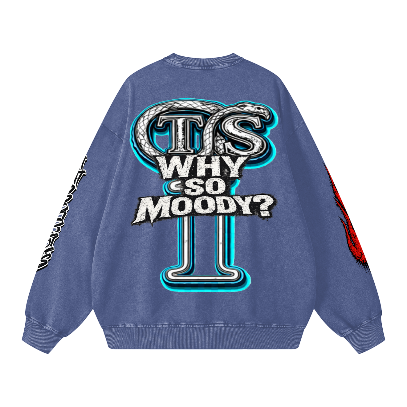 Snow Washed Oversized Sweatshi,Sinners,Sinners Men,Sinners Men Sweatshirt,Men,Men Sweatshirt,IMTHATSERIOUS