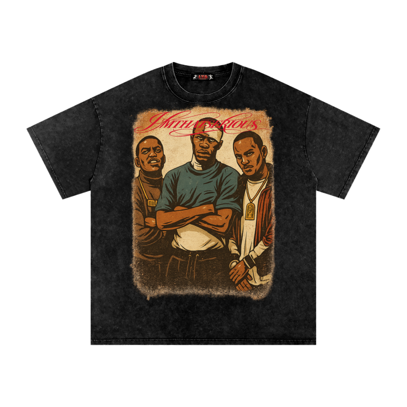 Snow Washed Oversized Cotton T,Paid In Full,Paid In Full Men,Paid In Full Men T-Shirt,IMTHATSERIOUS,Men,Men T-Shirt