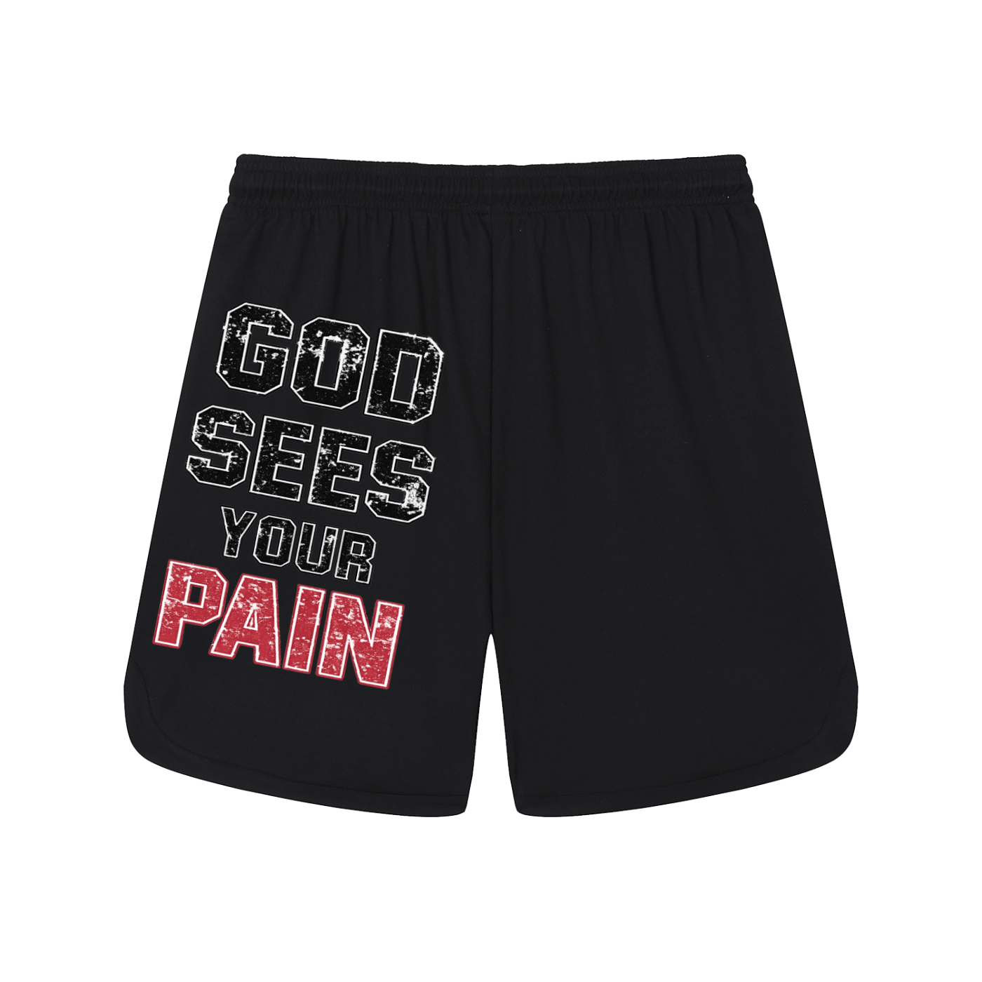 Mesh-Lined Performance Shorts,God Sees Your Pain,God Sees Your Pain Shorts,Shorts,IMTHATSERIOUS,I.T.S,Men,Men Shorts