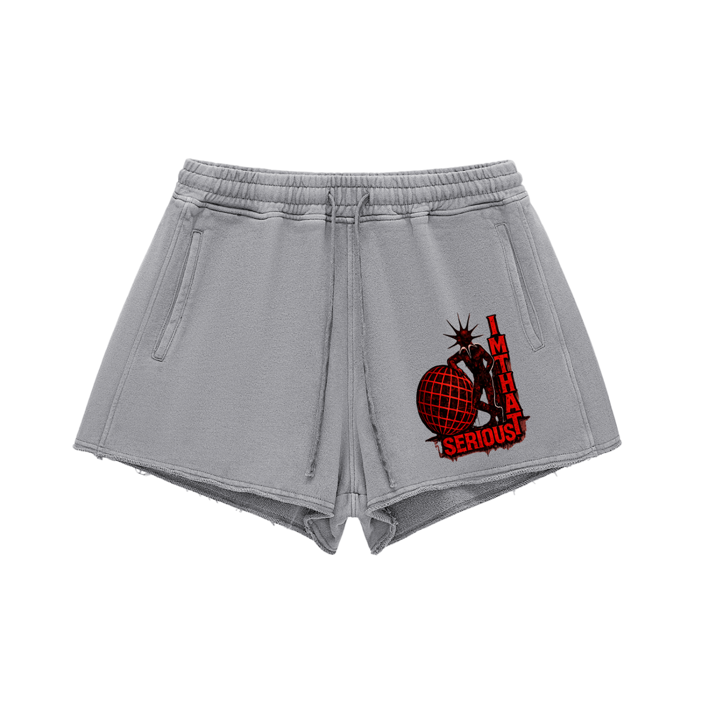 Get Past The Past,Get Past The Past Shorts,Get Past The Past Women,Snow Washed Raw Edge Drawstrin,Women,Women Shorts,Snow Washed,Drawstring Shorts,Shorts,Snow Washed Shorts