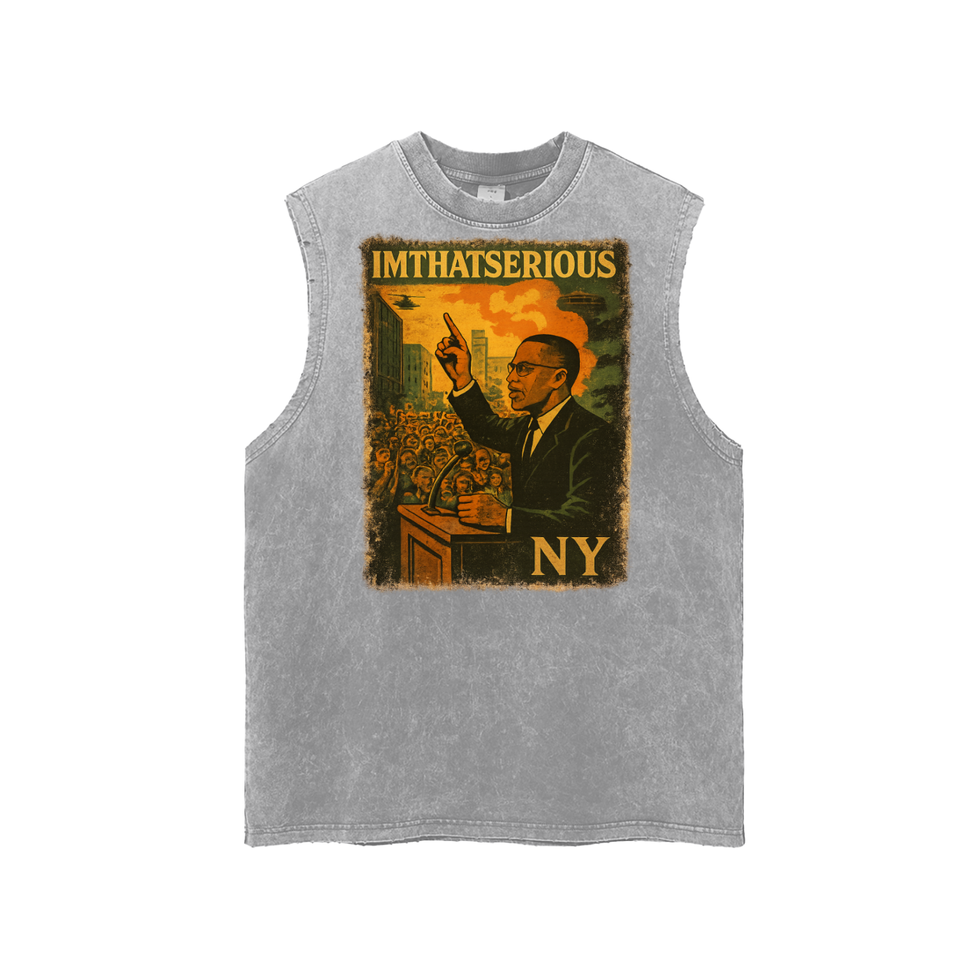 Snow Washed Frayed Hem Tank To,X,X Men,X Men Tank Top,Men,Men Tank Top,IMTHATSERIOUS